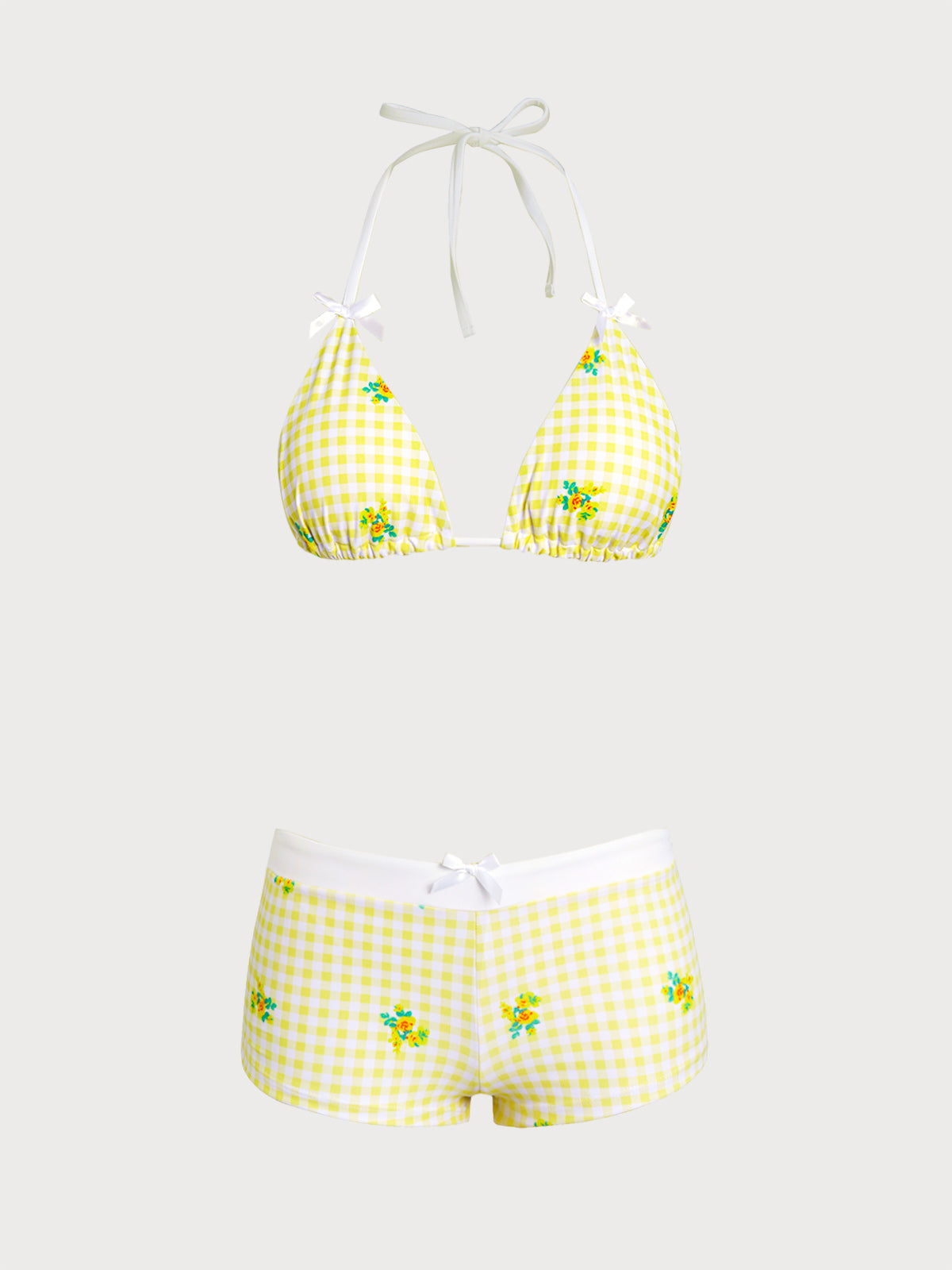 Women's Knitted Polyester Printed Bikini Set Bikinis - SAMIOLSWIM