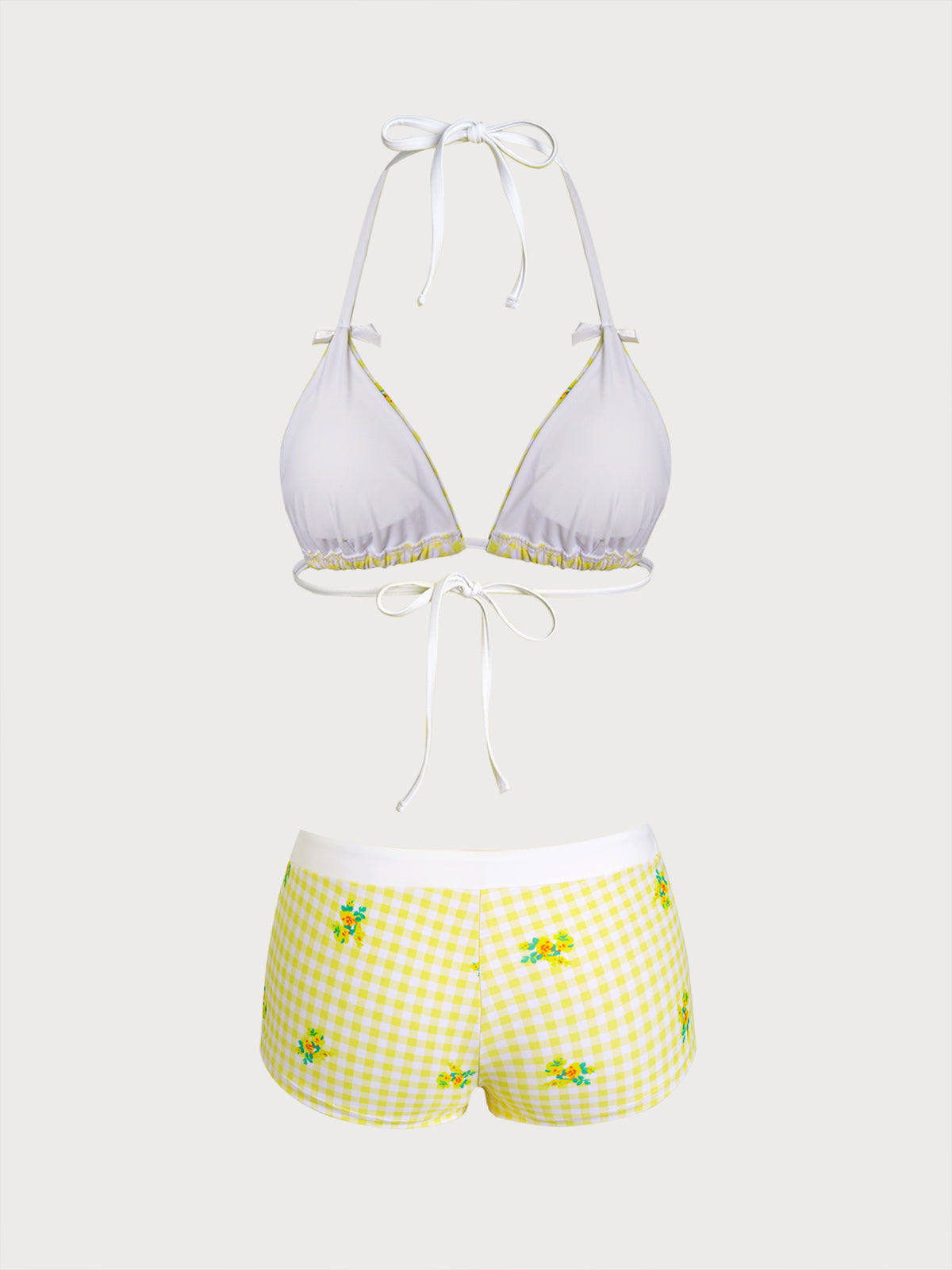 Women's Knitted Polyester Printed Bikini Set Bikinis - SAMIOLSWIM