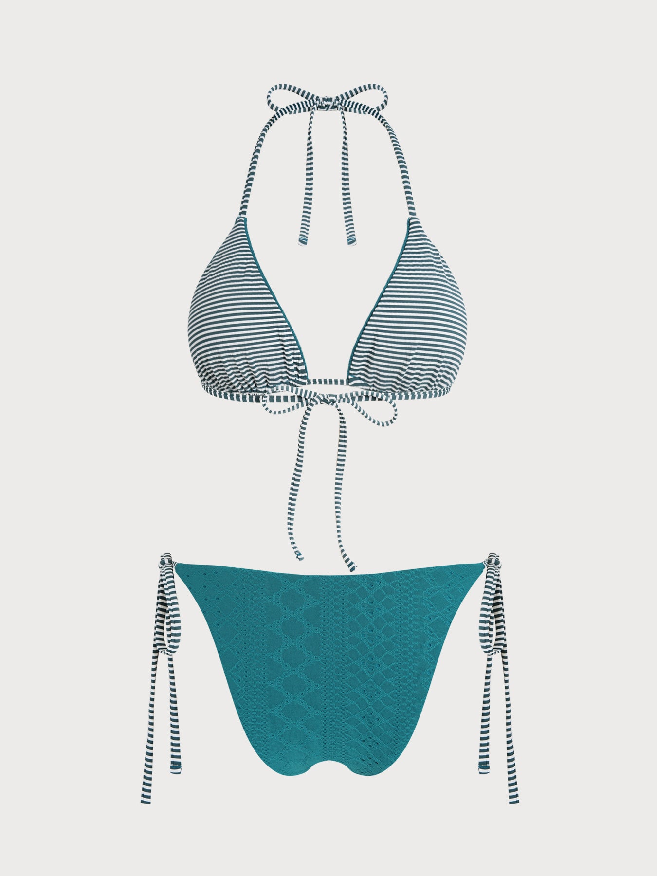 Women's Knitted Polyester Reversible Bikini Set Bikinis - SAMIOLSWIM