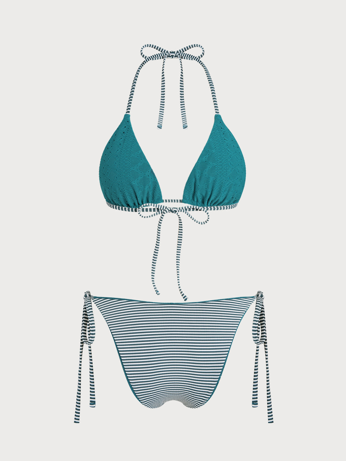 Women's Knitted Polyester Reversible Bikini Set Bikinis - SAMIOLSWIM