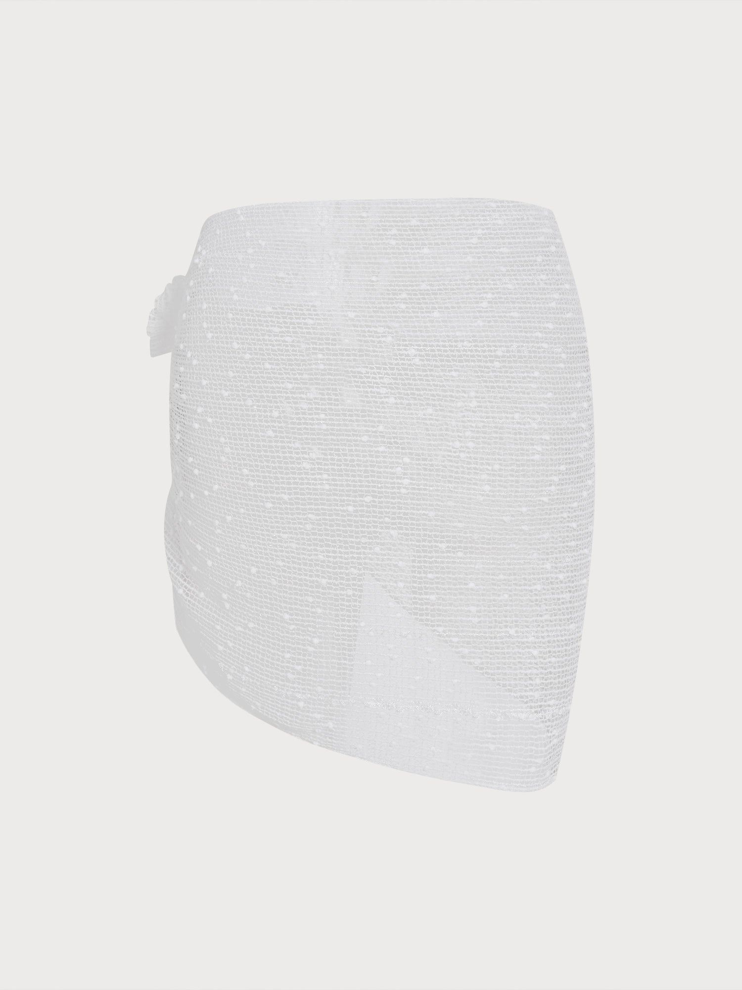 Women's Knitted Polyester Snowflake-Patterned Top Cover-ups - SAMIOLSWIM