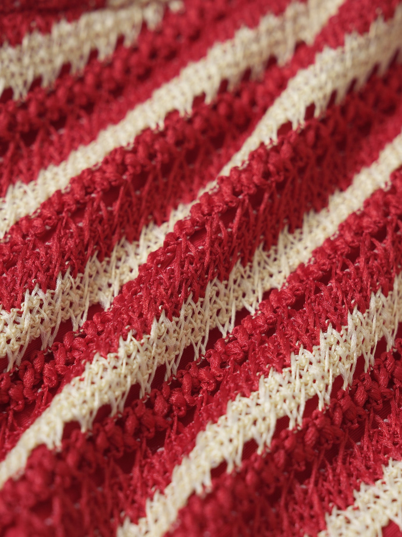 Women's Knitted Polyester Striped Bikini Set Bikinis - SAMIOLSWIM