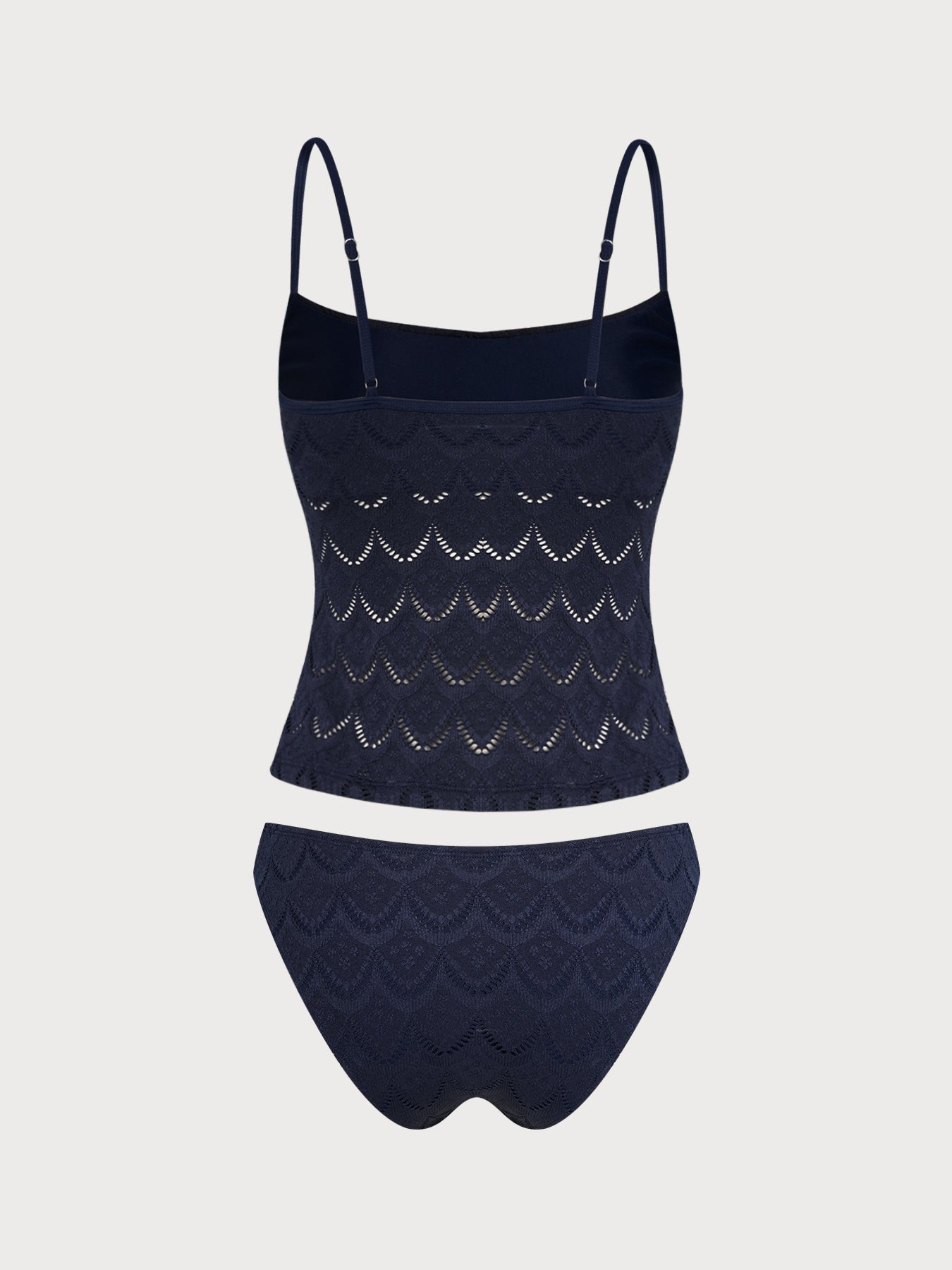 Women's Knitted Polyester Tankini Set Tankinis - SAMIOLSWIM