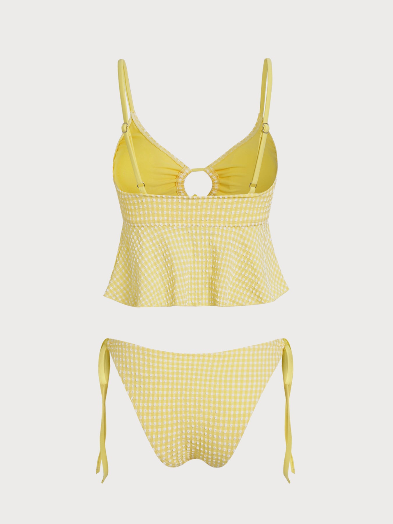 Women's Knitted Polyester Tankini Set Tankinis - SAMIOLSWIM