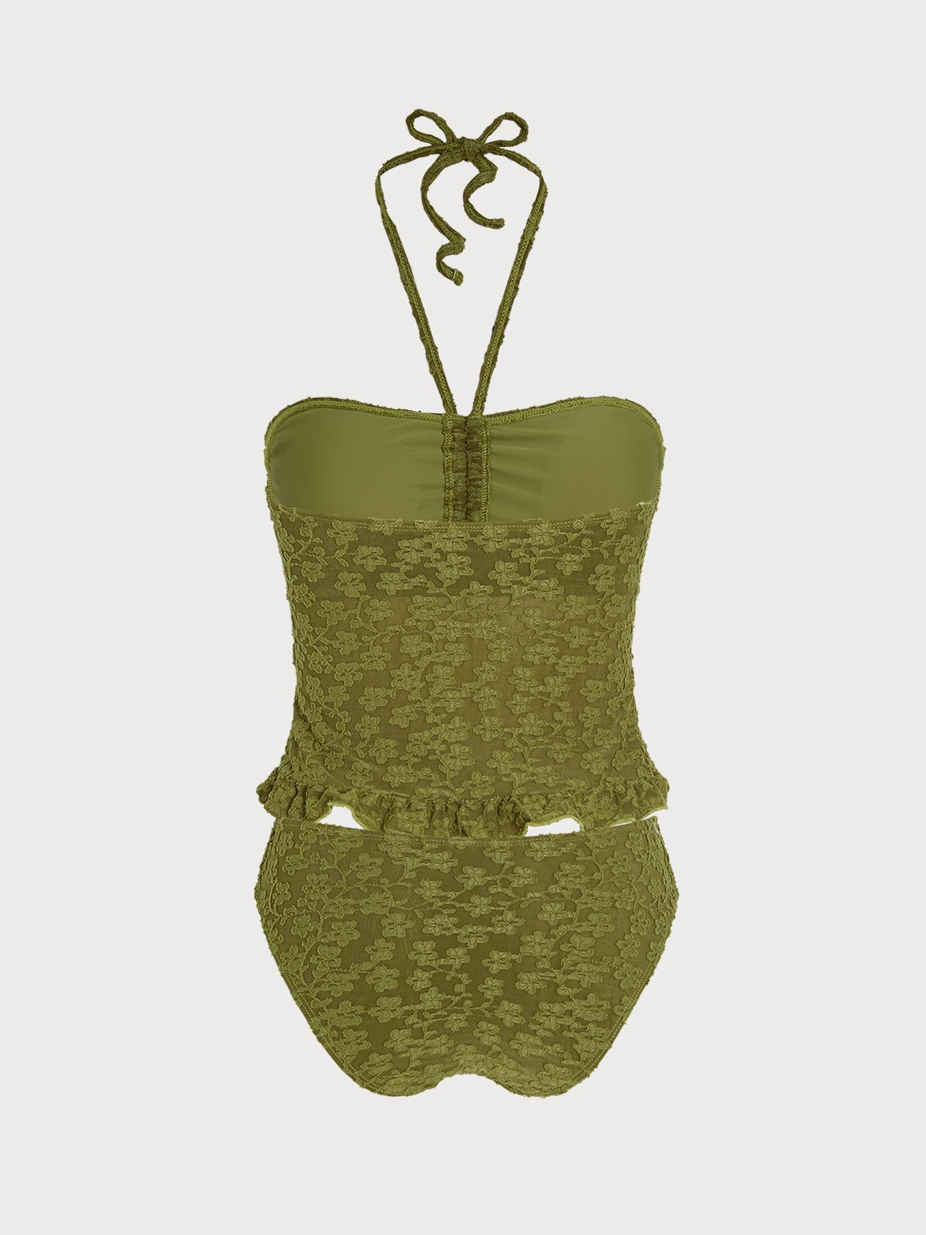 Women's Knitted Polyester Tankini Set Tankinis - SAMIOLSWIM