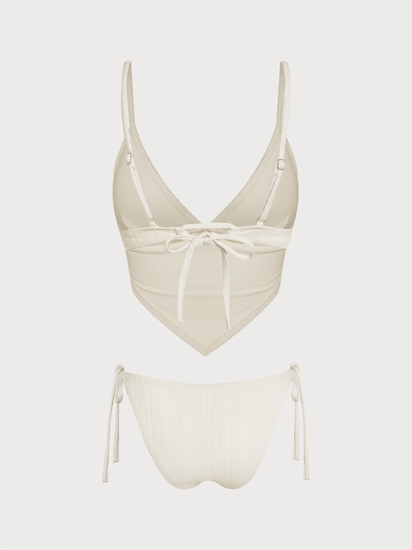 Women's Knitted Polyester Tankini Set Tankinis - SAMIOLSWIM