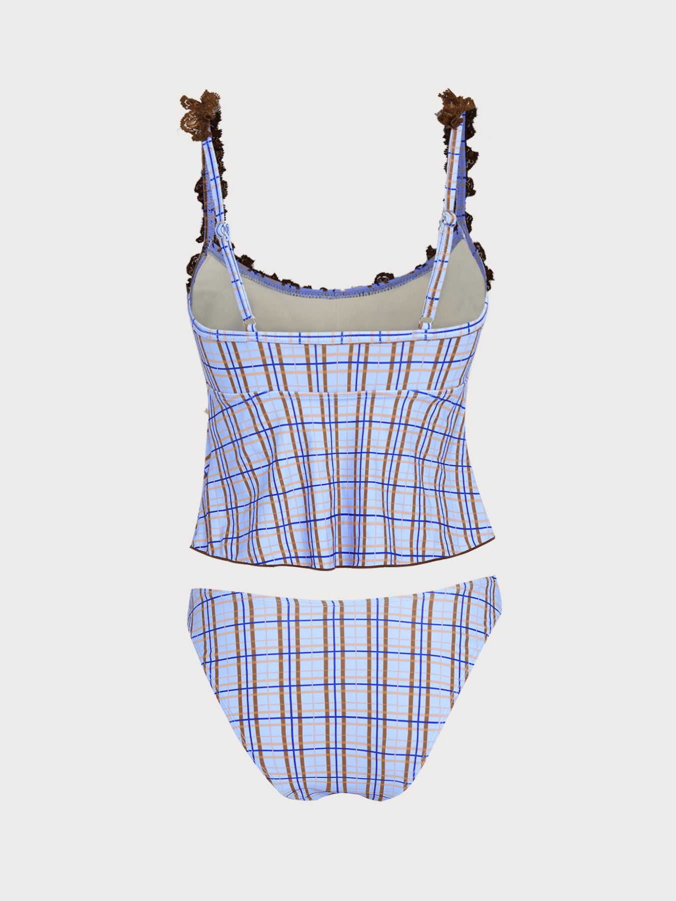 Women's Knitted Polyester Tankini Set Tankinis - SAMIOLSWIM