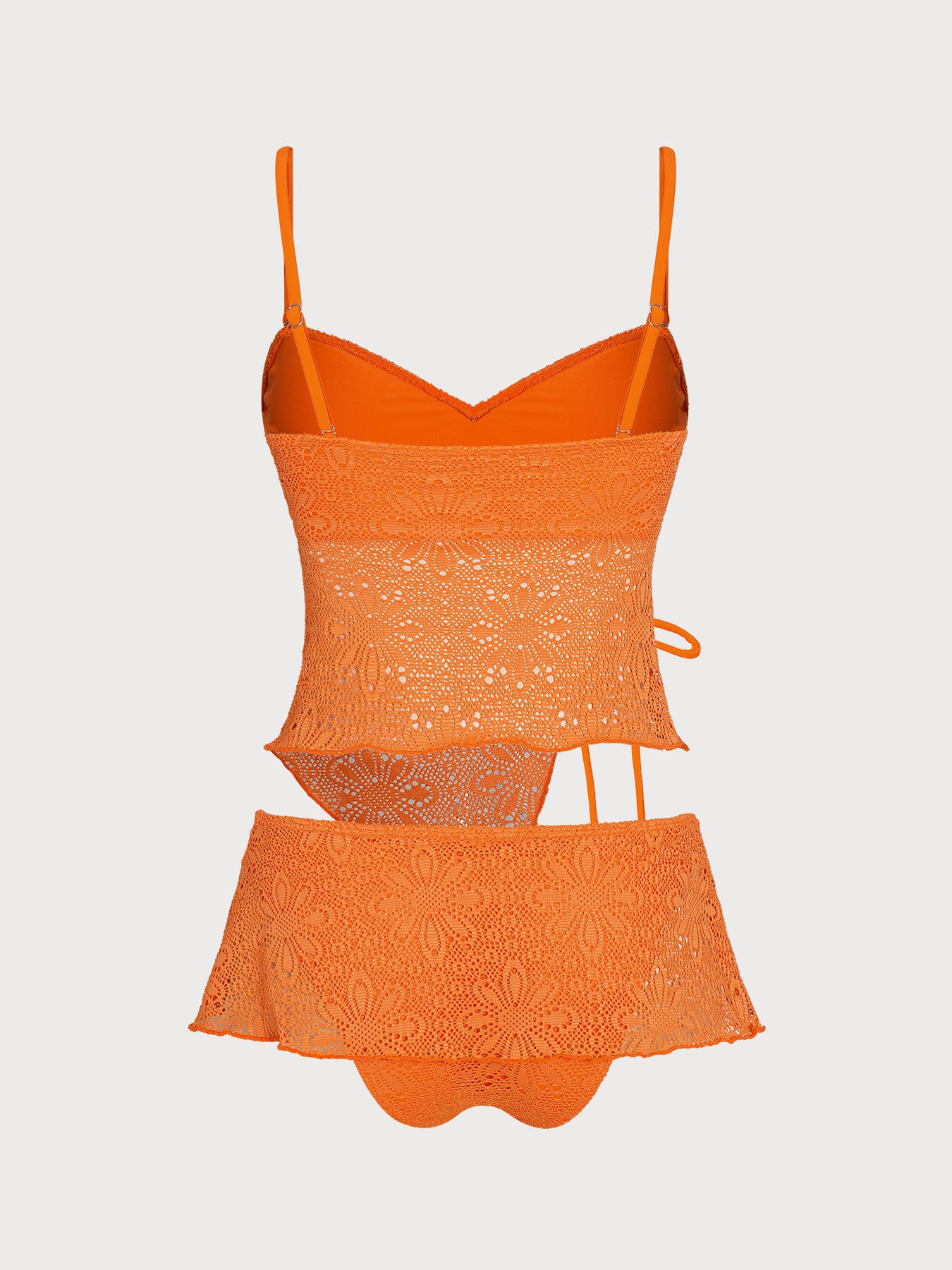 Women's Knitted Polyester Tankini Set Tankinis - SAMIOLSWIM
