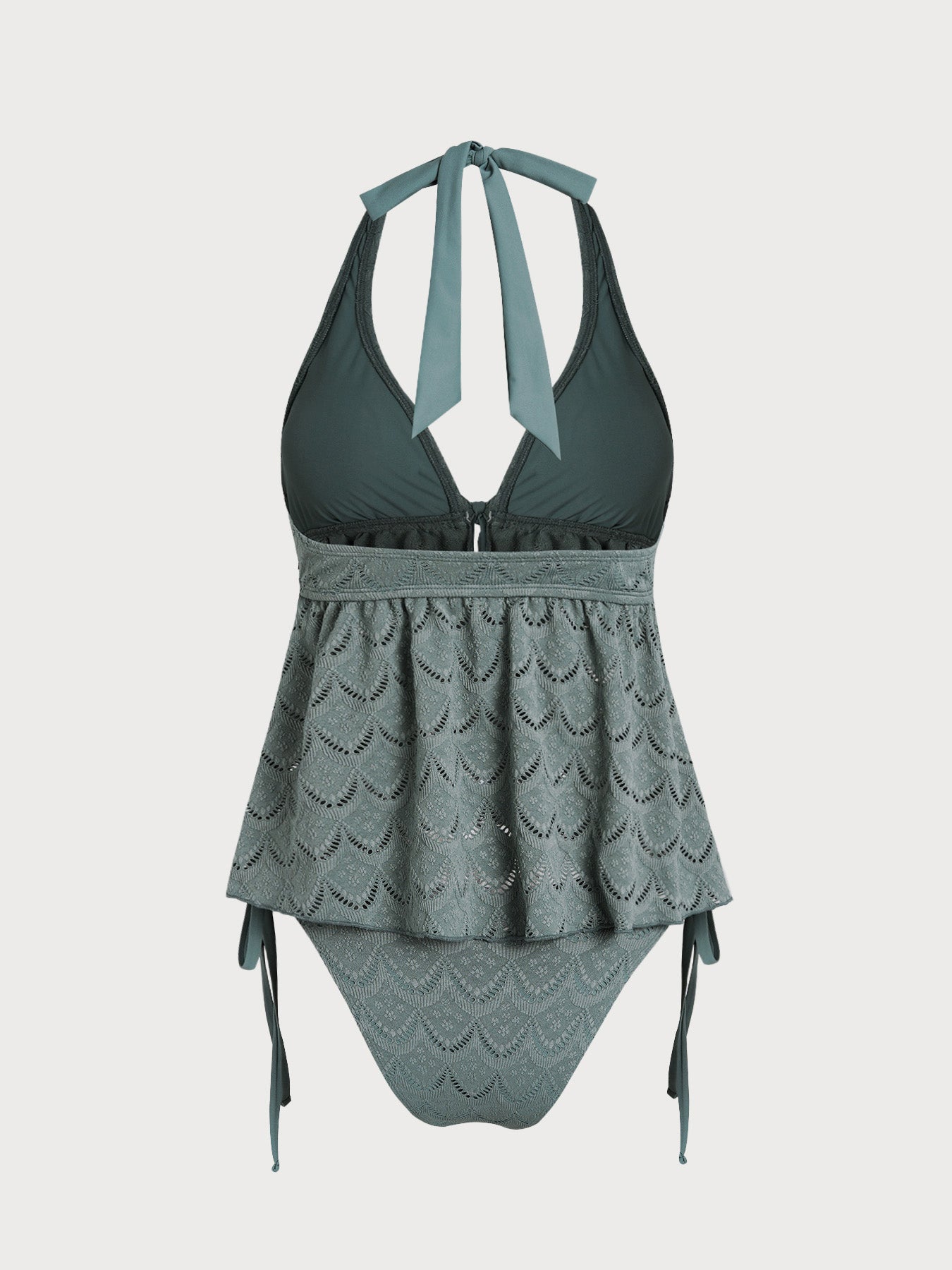 Women's Knitted Polyester Tankini Set Tankinis - SAMIOLSWIM