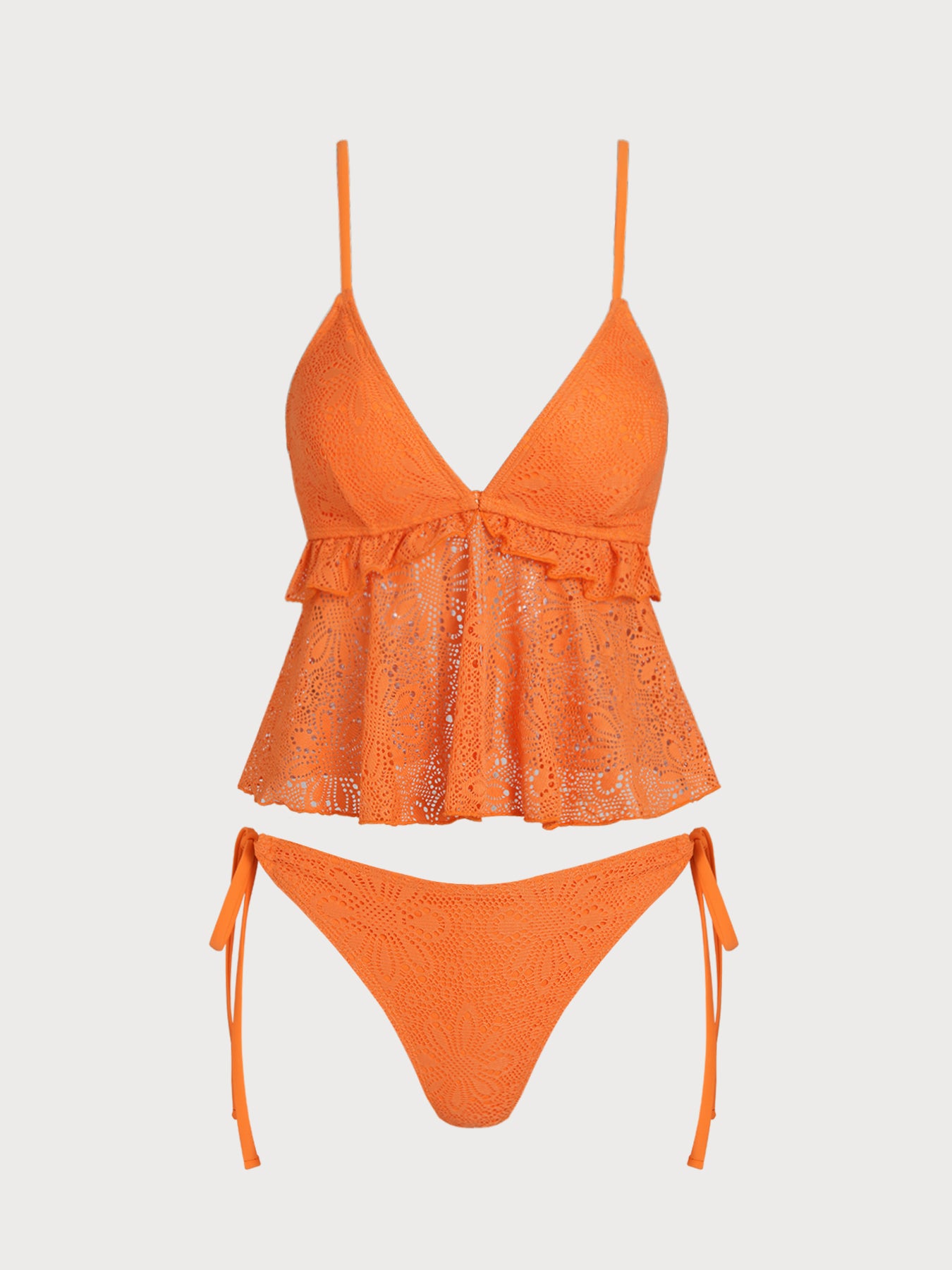 Women's Knitted Polyester Tankini Set Tankinis - SAMIOLSWIM