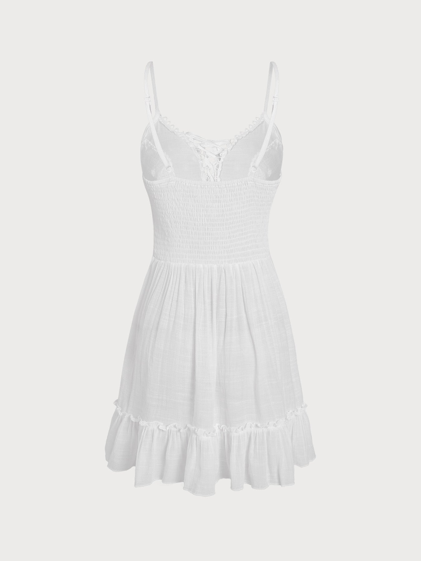 Women's Knitted Strappy Beach Cover-up Cover-ups - SAMIOLSWIM