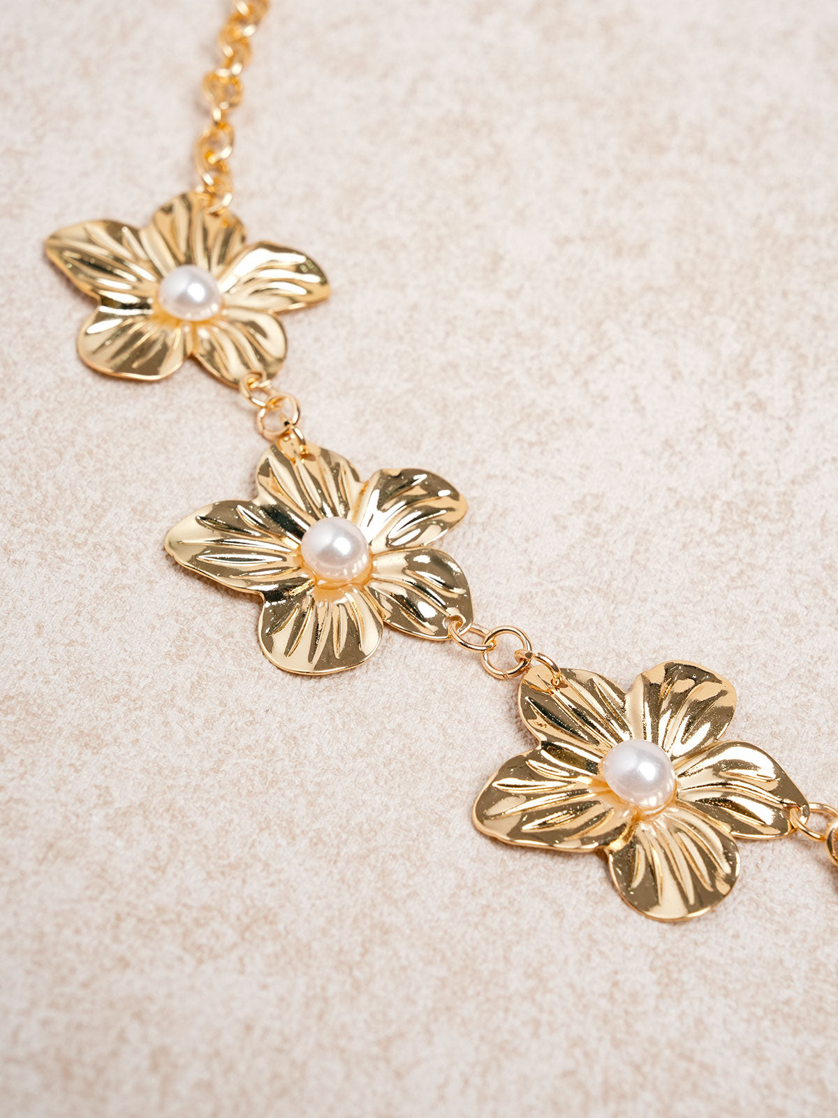 Women's Metal Flower Pearl Beach Accessories Beach Accessories - SAMIOLSWIM