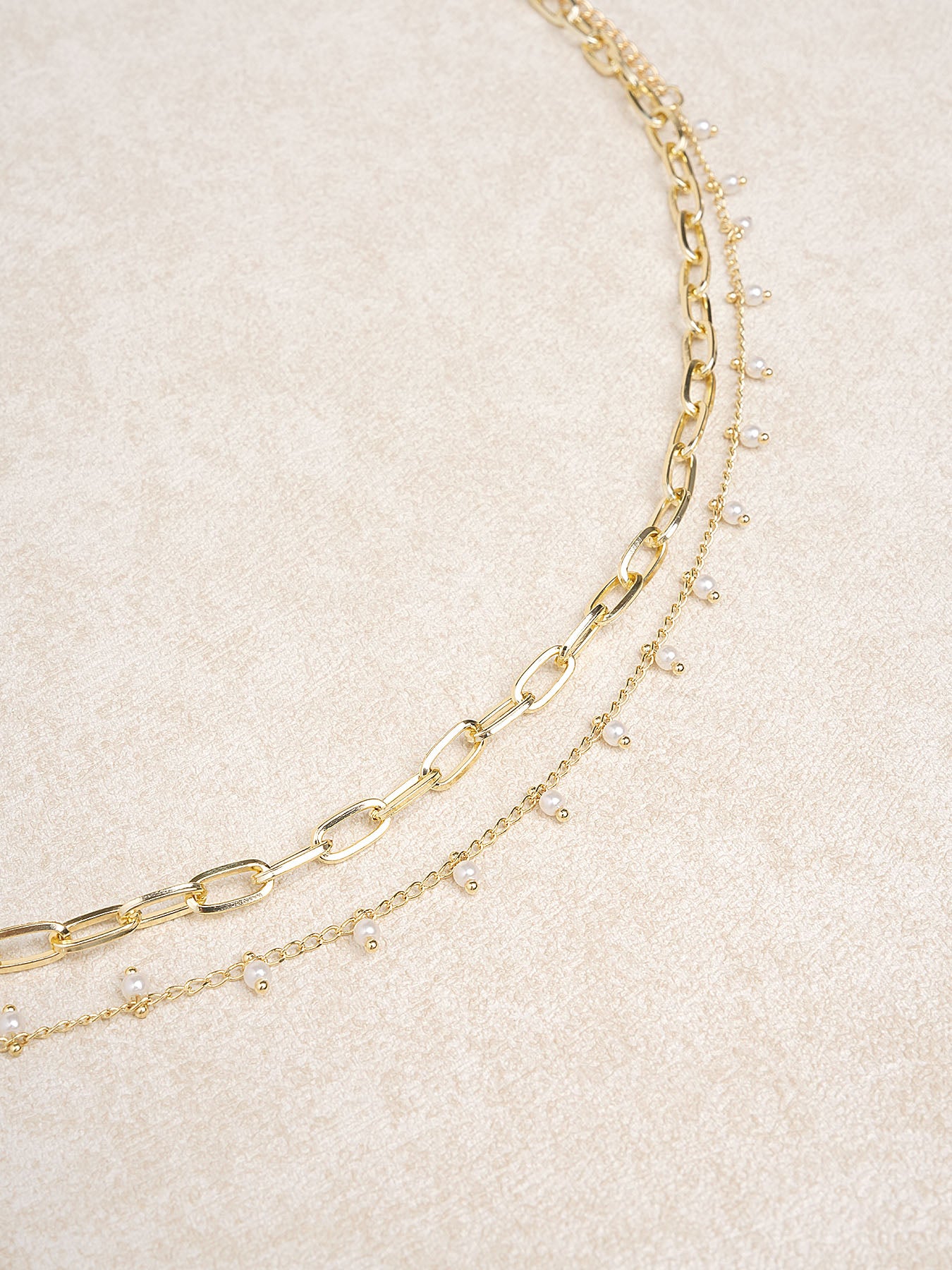 Women's Metal Pearl Double Waist Chain Beach Accessory - SAMIOLSWIM - 02