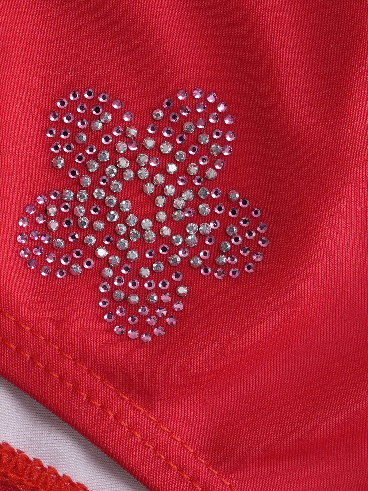 Women's Nylon Knitted Rhinestone Flower Bikini Set Bikinis - SAMIOLSWIM