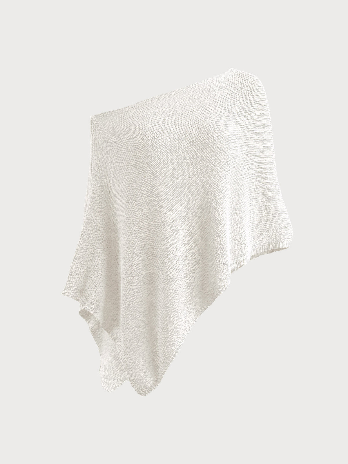 Women's off-the-shoulder knitted polyester top White - SAMIOLSWIM