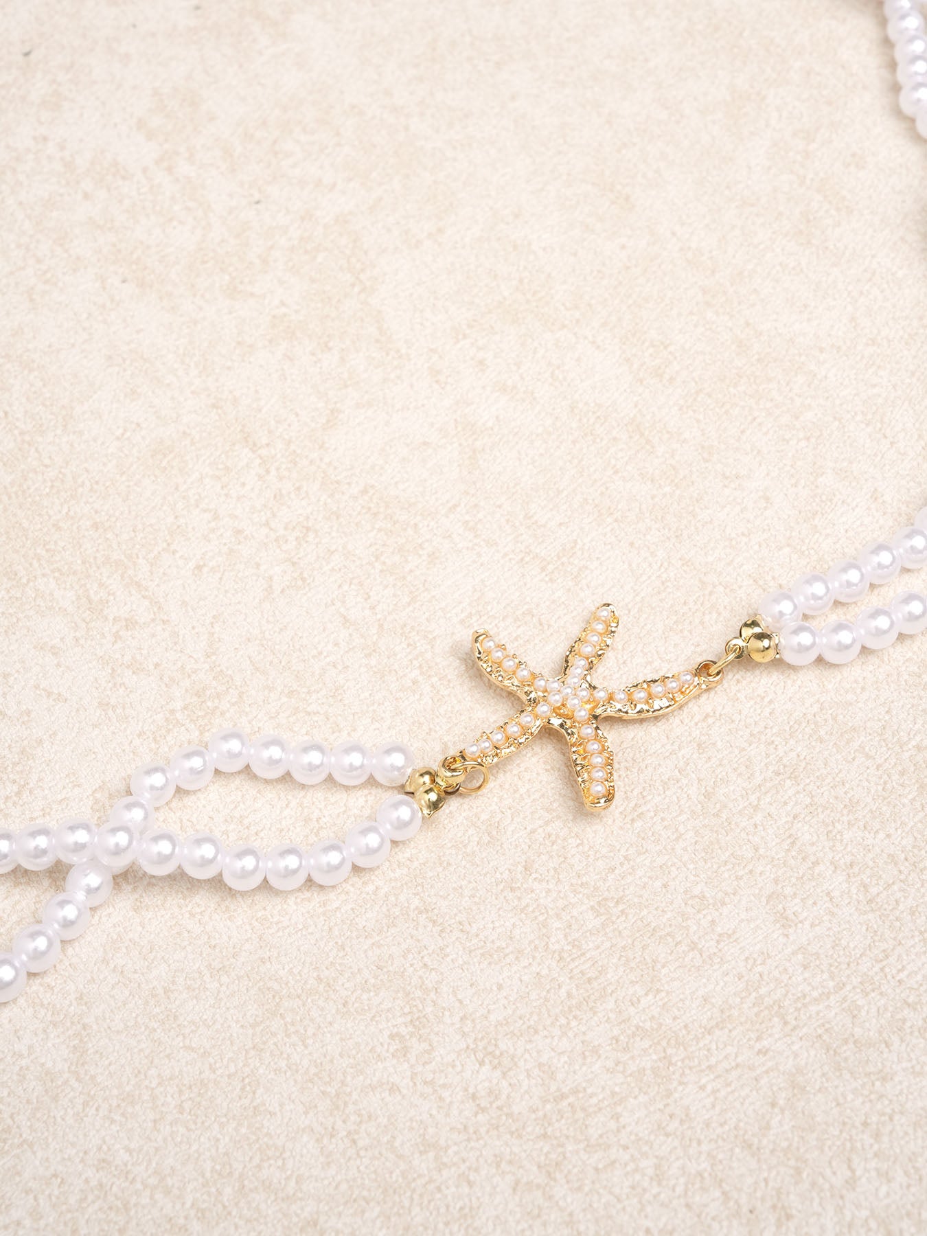 Women's Pearl Starfish Double Waist Chain Beach Accessory Beach Accessories - SAMIOLSWIM