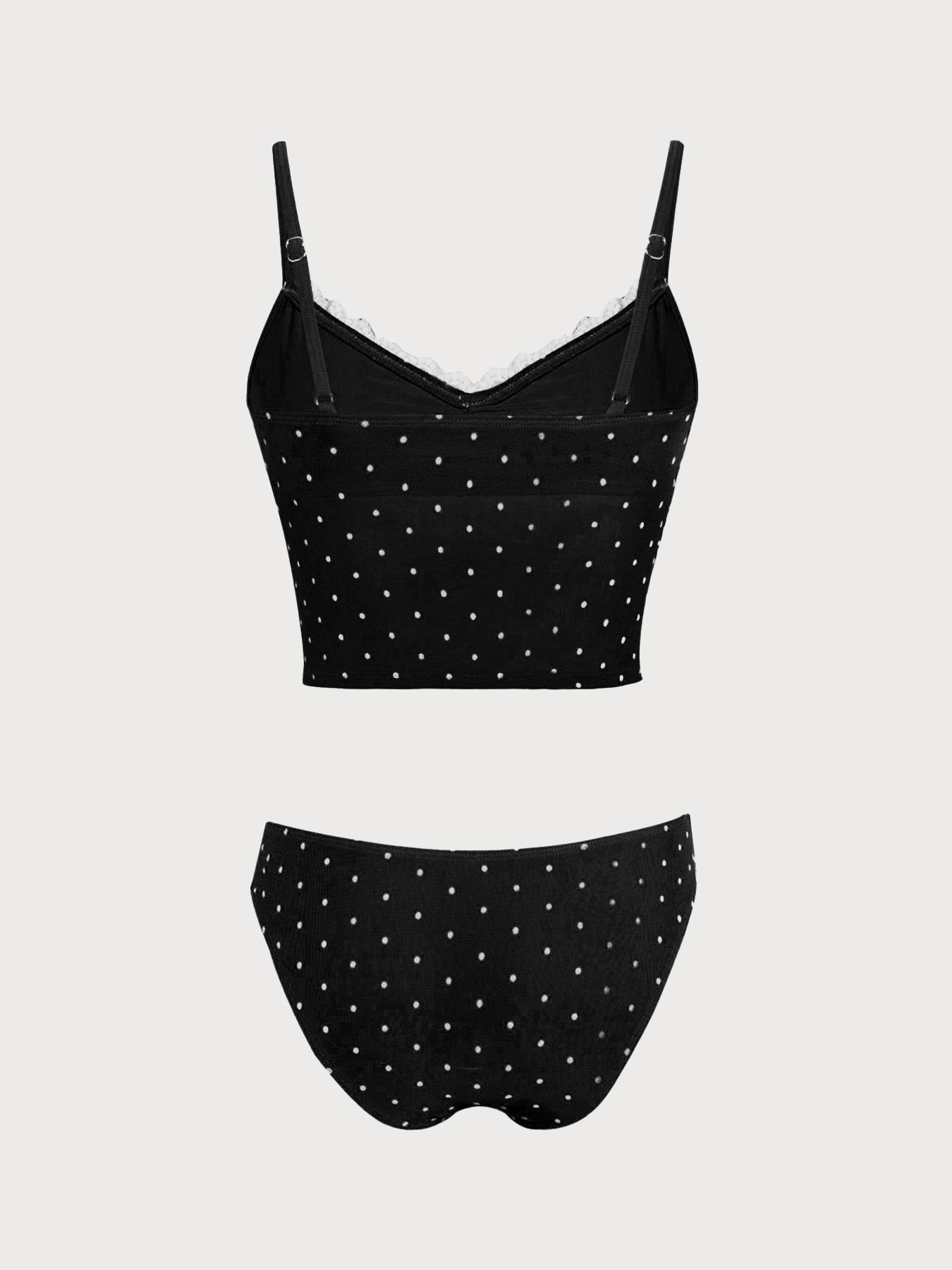 Women's Polyester Knitted Mesh Tankini Sets Tankinis - SAMIOLSWIM