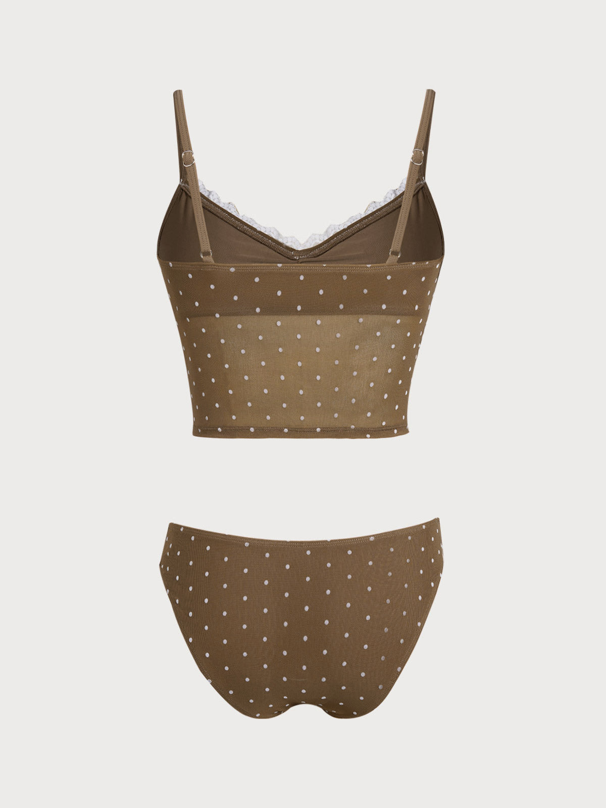 Women's Polyester Knitted Mesh Tankini Sets Tankinis - SAMIOLSWIM