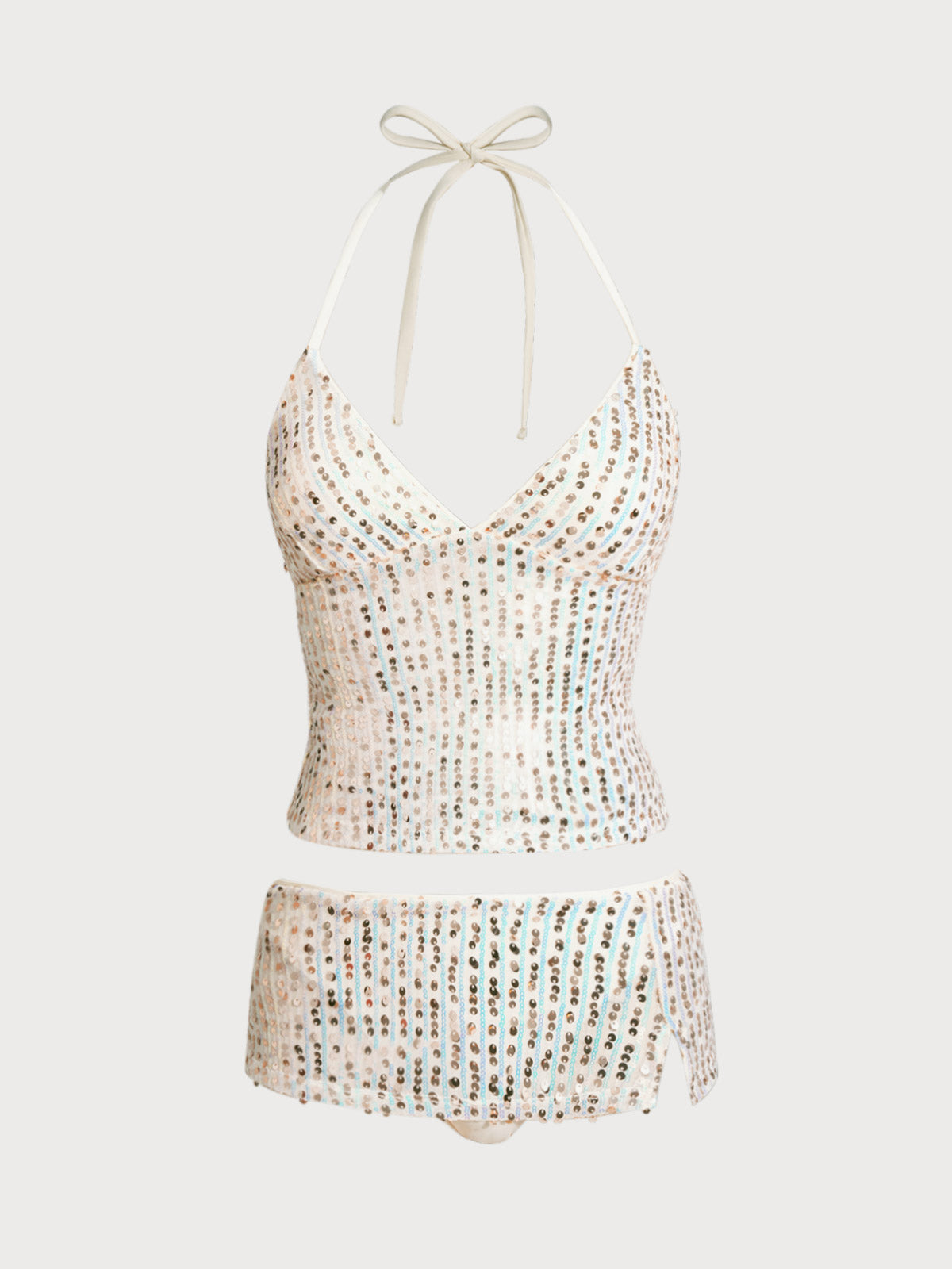 Woven Polyester Tankini Sets Tankinis - SAMIOLSWIM