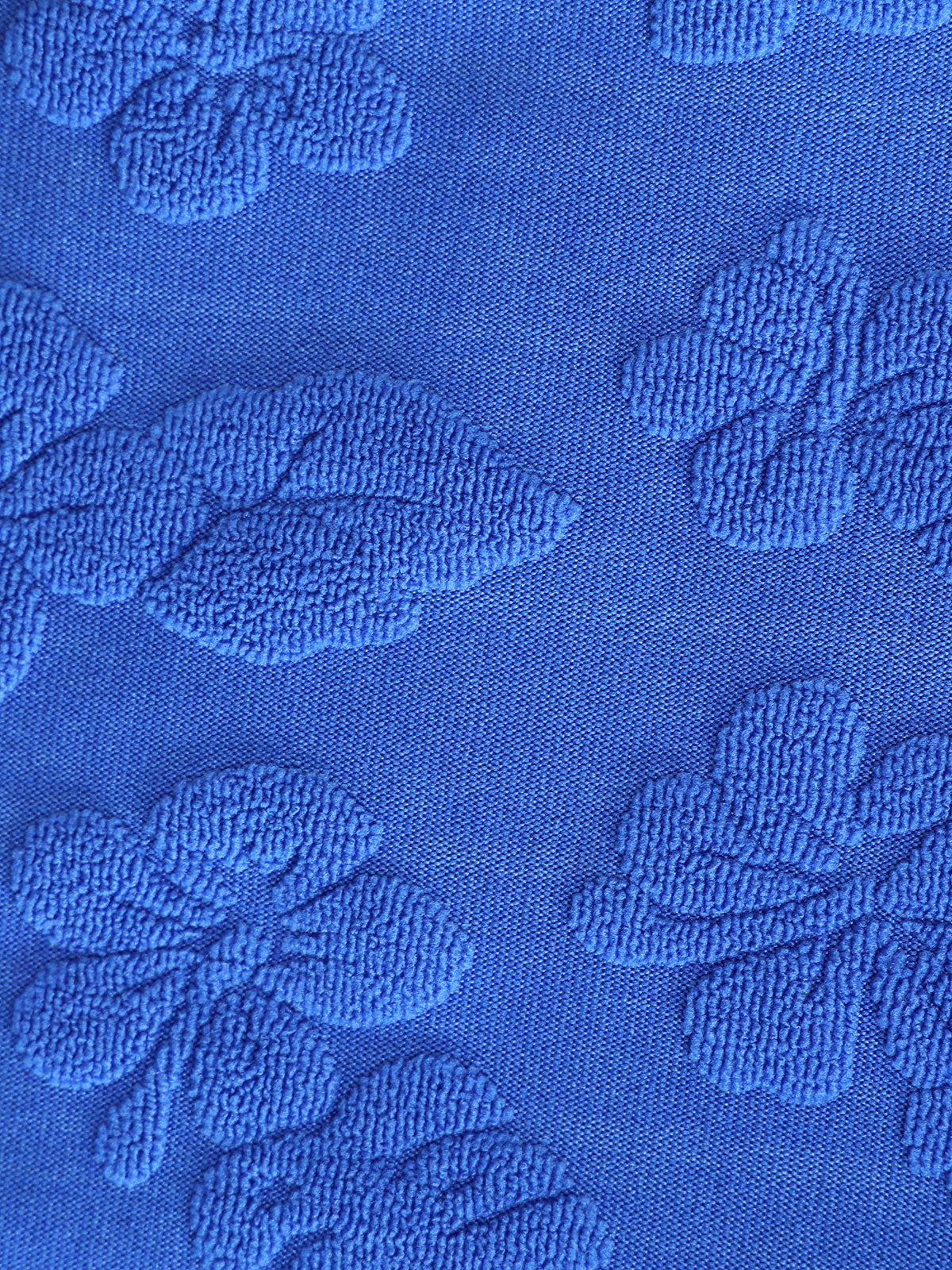 Blue Floral Contrast Bikini Set