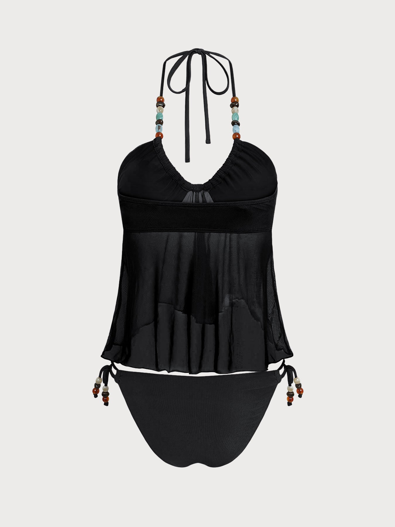 Knitted Polyester Tankini Suit Tankinis - SAMIOLSWIM