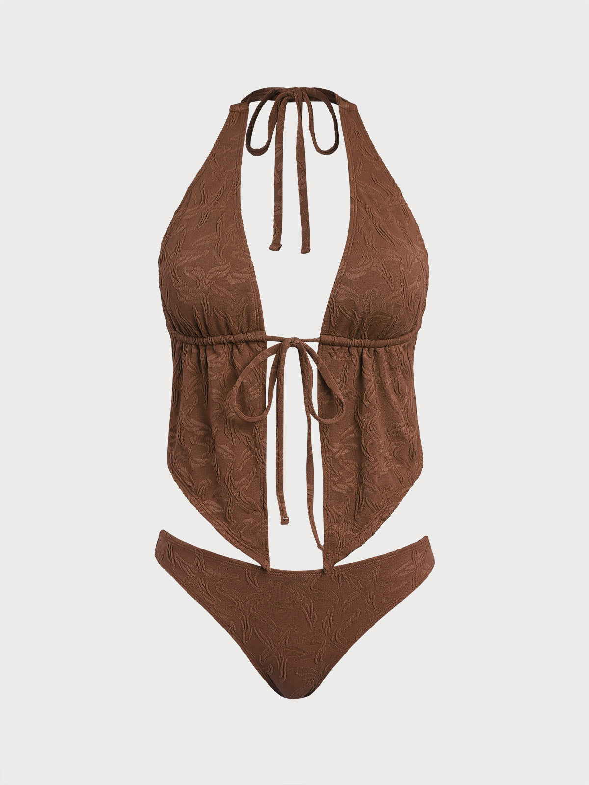 Knitted Polyester Tankini Suit Tankinis - SAMIOLSWIM