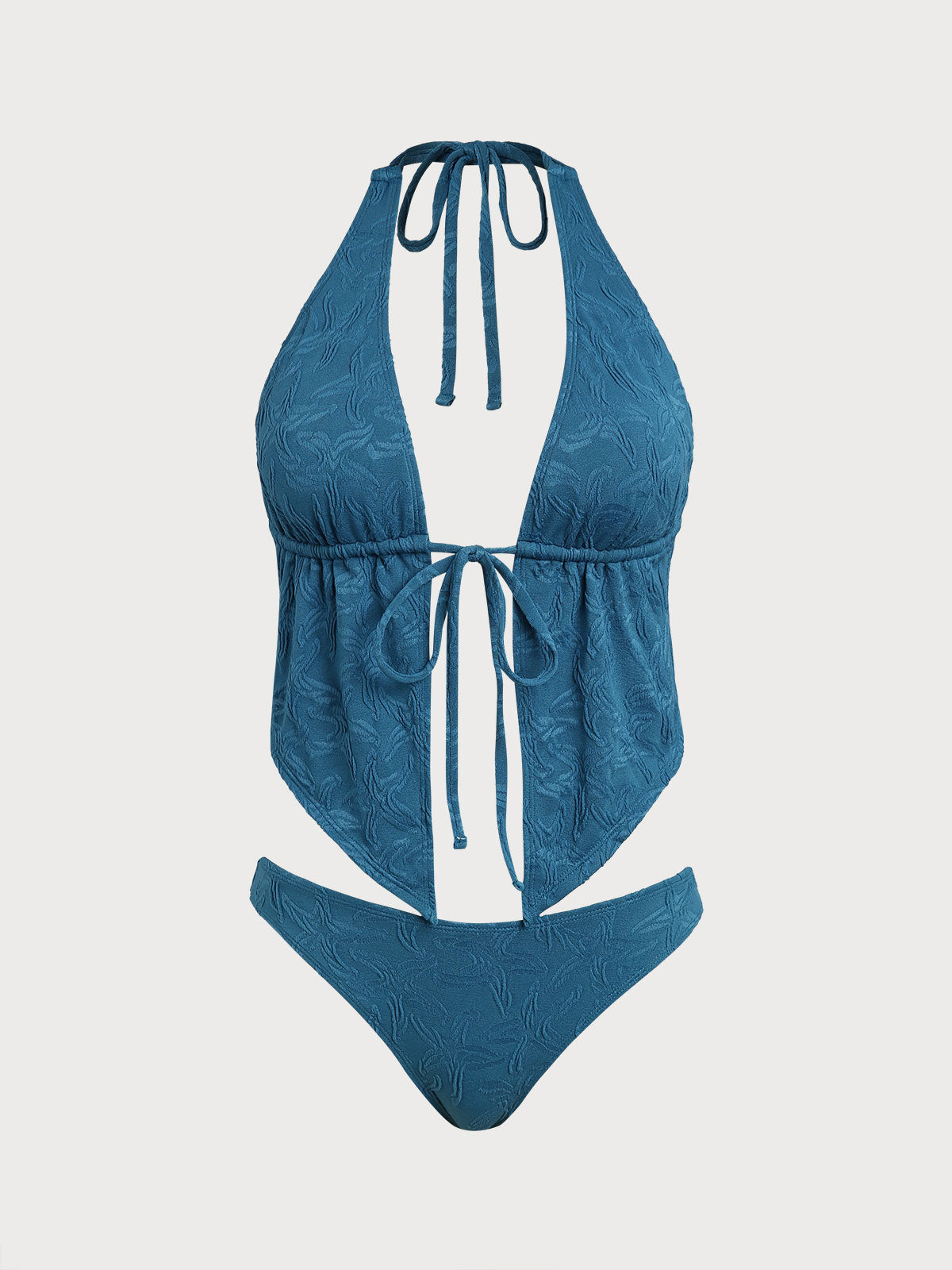 Knitted Polyester Tankini Suit Tankinis - SAMIOLSWIM