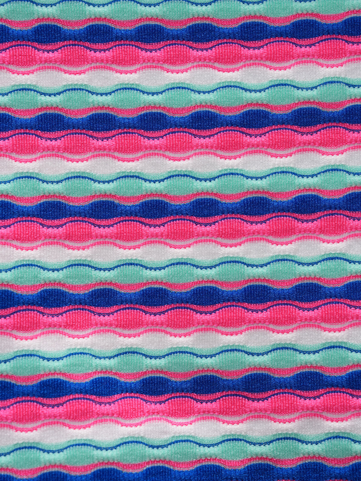 Women'S Polyester Knit Colorful Striped Twist Bikini Set Bikinis - SAMIOLSWIM