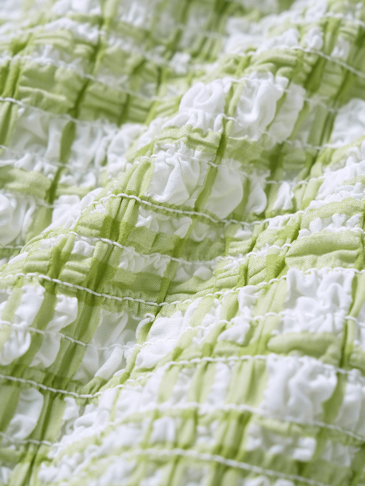 Women'S Polyester Knit Plaid Ruched Tankini Swimsuit Tankinis - SAMIOLSWIM