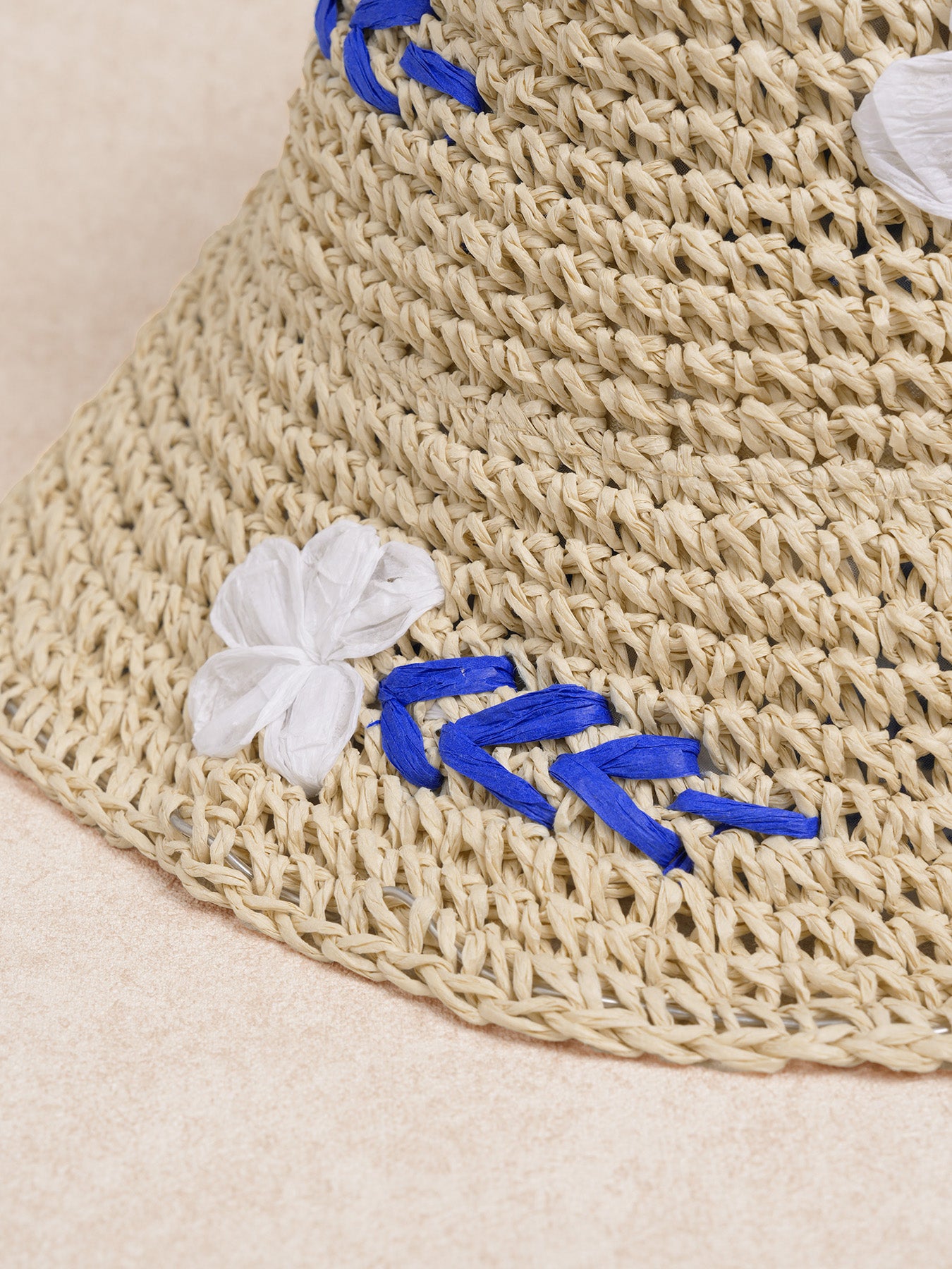 Women's Embroidered Hollow-Out Sun Hat Hats - SAMIOLSWIM
