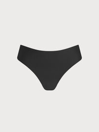 Women's Knitted Nylon Bikini Swim Trunks Black Bikinis - SAMIOLSWIM