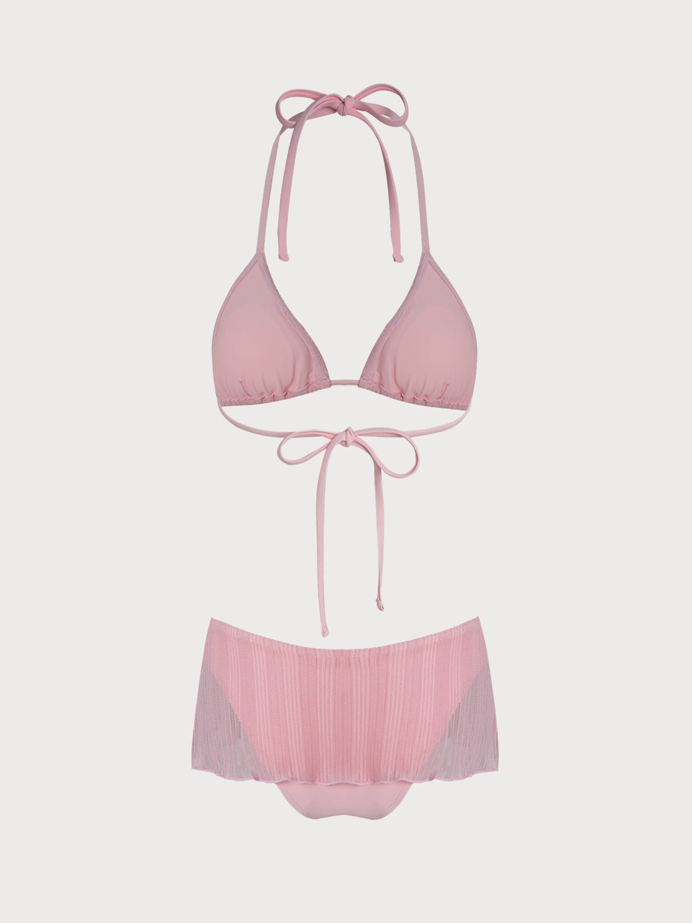 Women's Knitted Nylon Silver Thread Bikini Set Bikinis - SAMIOLSWIM