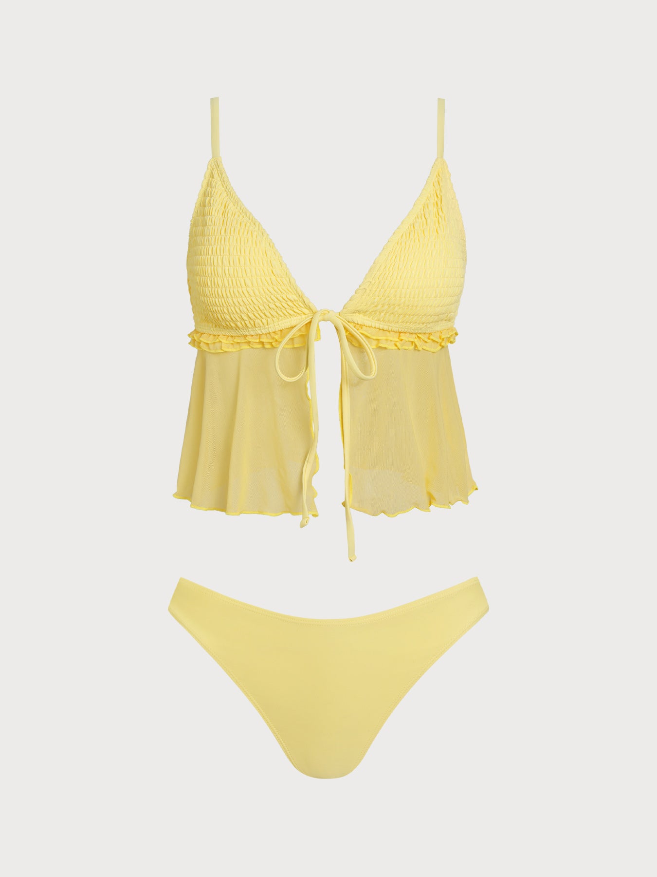 Women's Knitted Nylon Tankini Suit Tankinis - SAMIOLSWIM