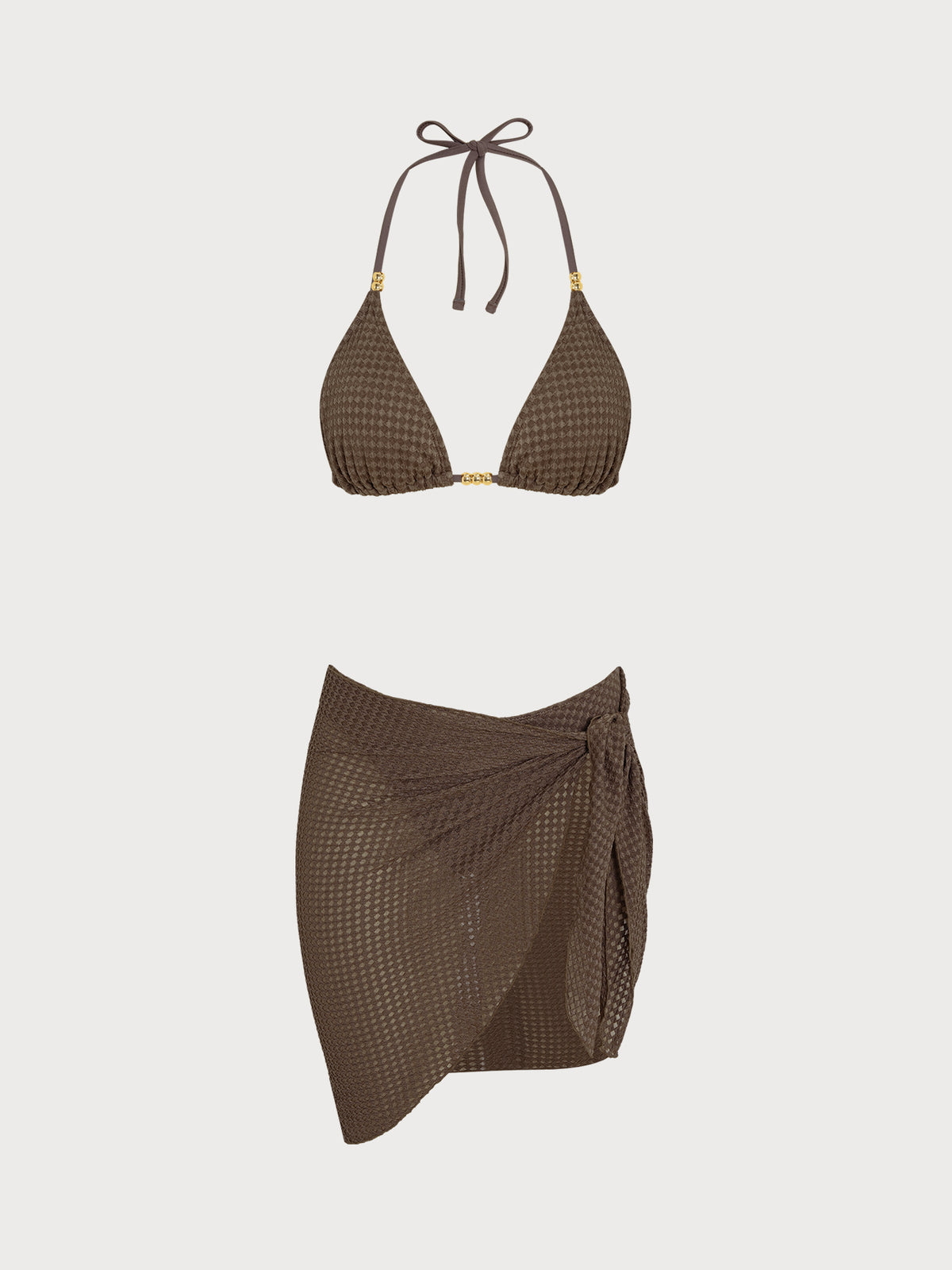 Women's Knitted Polyester Bikini Set - SAMIOLSWIM - 01