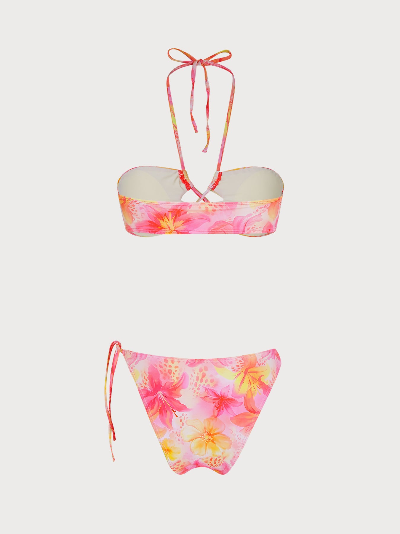 Women's Knitted Polyester Bikini Three-Piece Set Bikinis - SAMIOLSWIM
