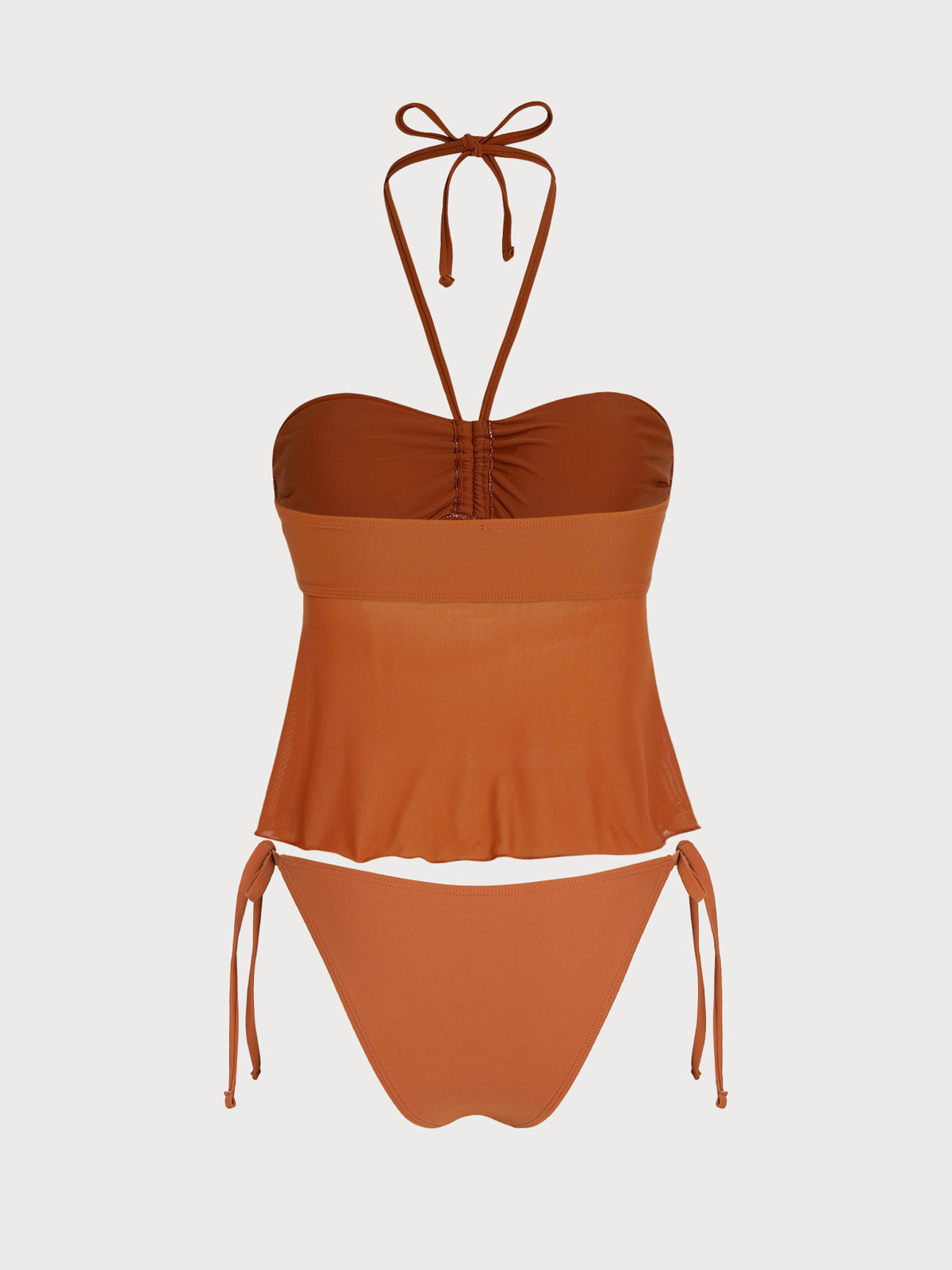 Women's Knitted Polyester Bohemian Tankini Set - SAMIOLSWIM - 01