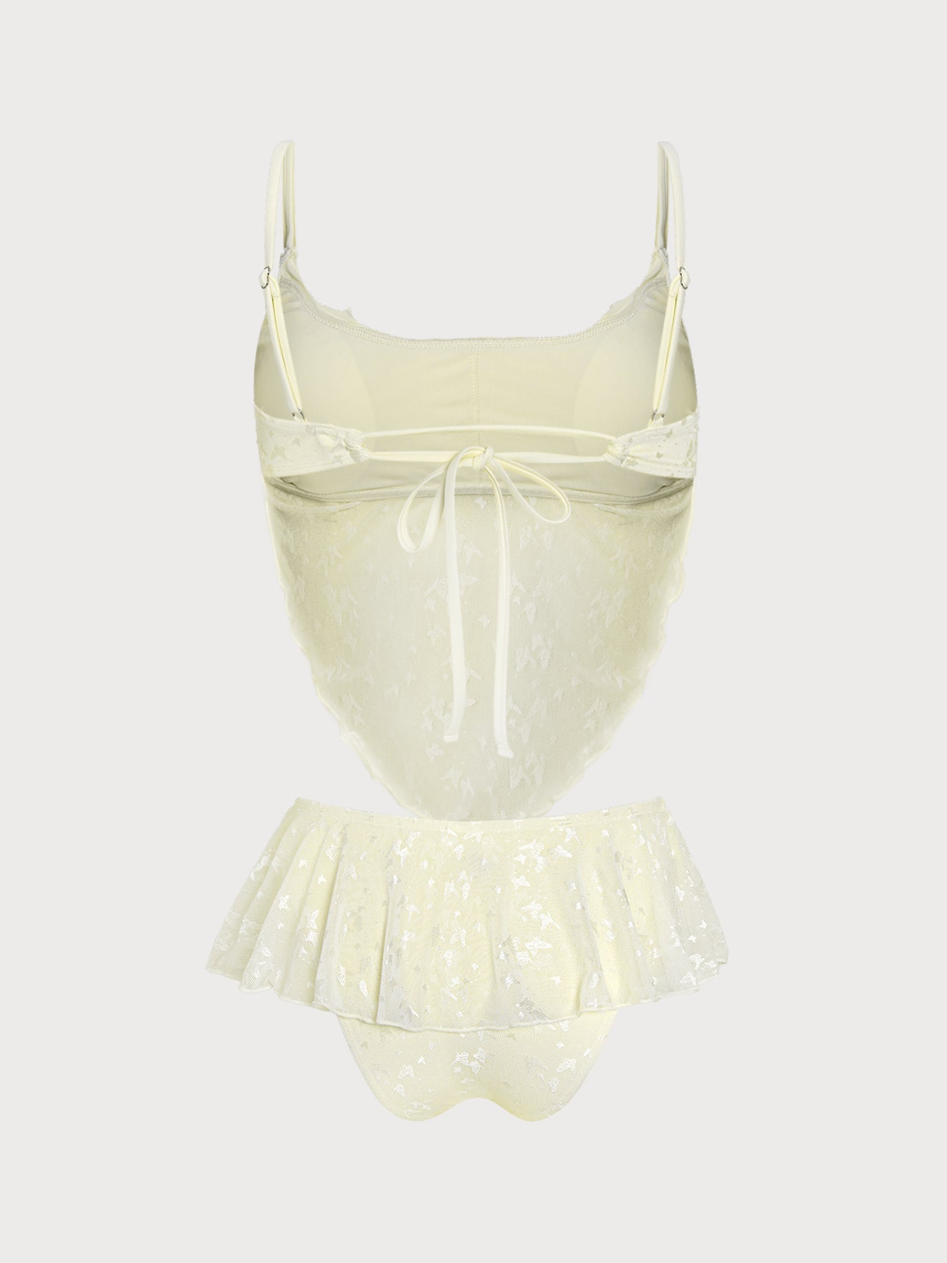 Women's Knitted Polyester Butterfly Tankini Set Tankinis - SAMIOLSWIM