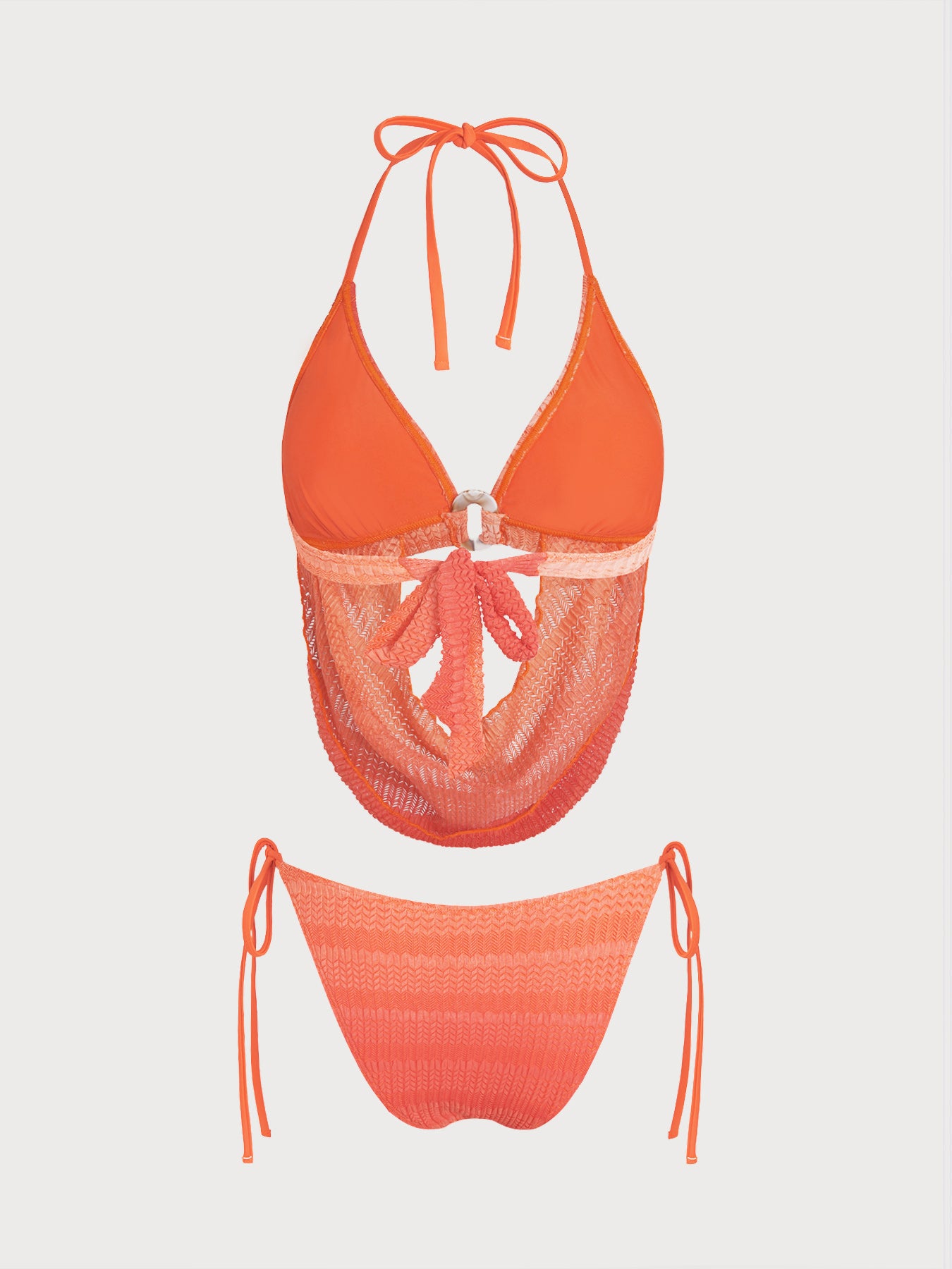 Women's Knitted Polyester Gradient Bikini Set Bikinis - SAMIOLSWIM