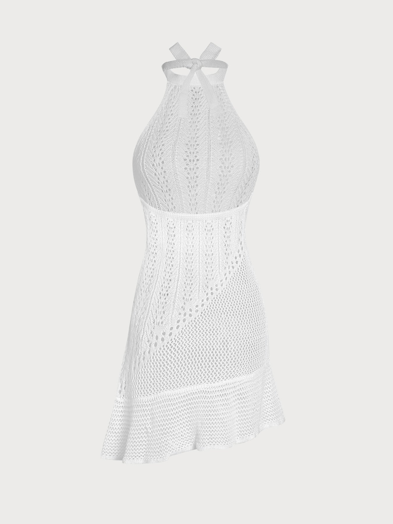 Women's knitted polyester halter-neck top Cover-ups - SAMIOLSWIM