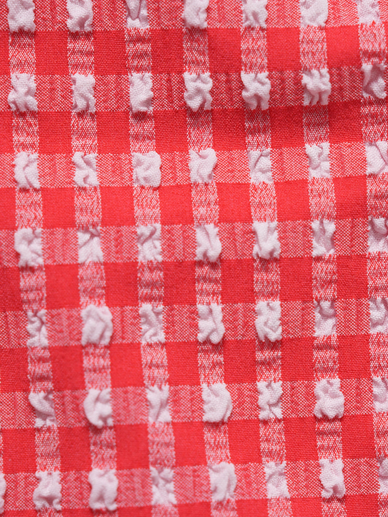 Women's Knitted Polyester Plaid Print Bikini Set Bikinis - SAMIOLSWIM