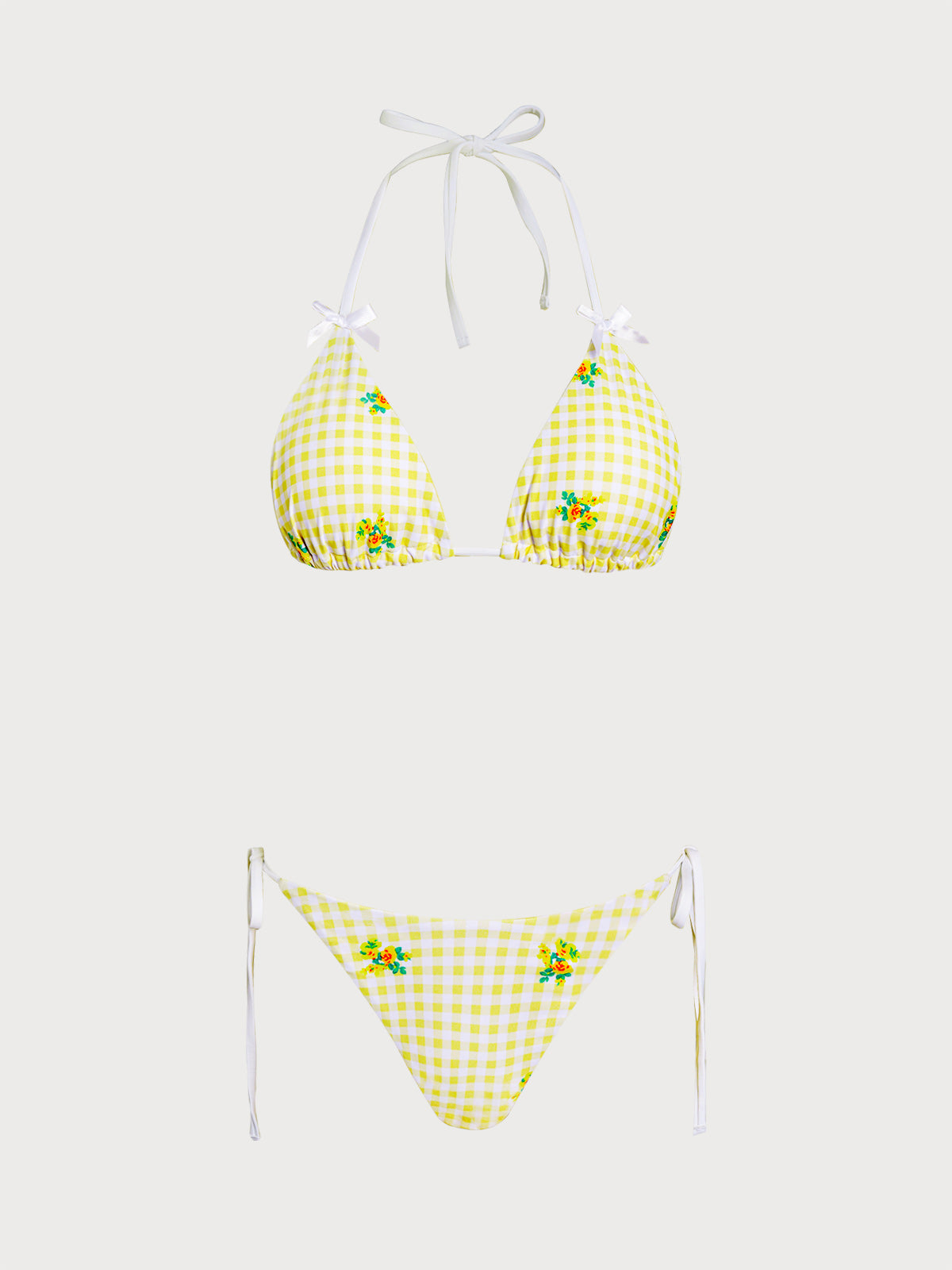 Women's Knitted Polyester Printed Bikini Set Bikinis - SAMIOLSWIM