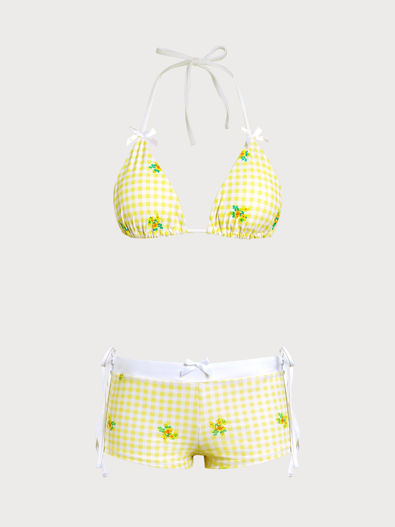 Women's Knitted Polyester Printed Bikini Set Bikinis - SAMIOLSWIM