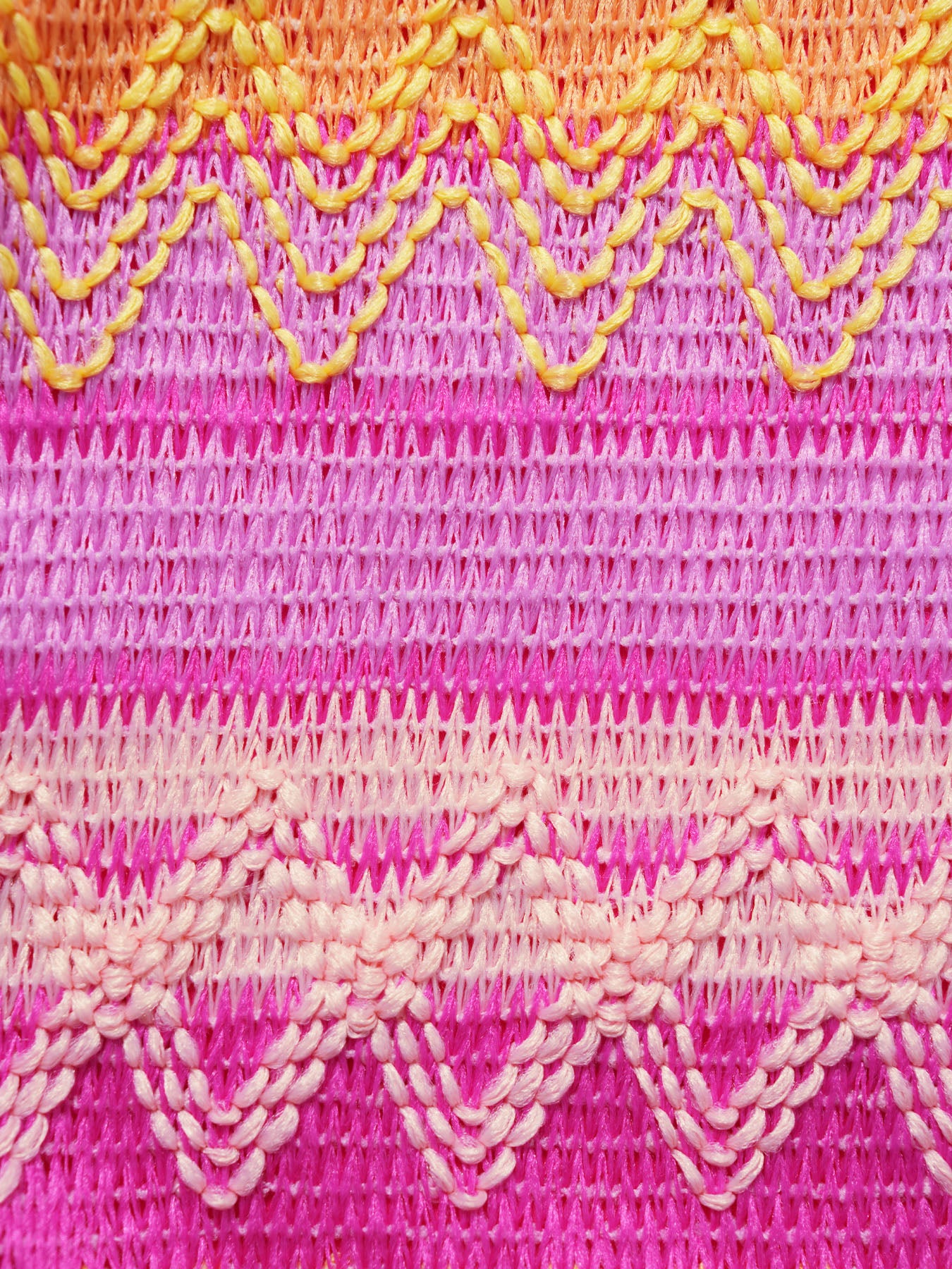 Women's Knitted Polyester Rainbow Striped Bikini Set Bikinis - SAMIOLSWIM