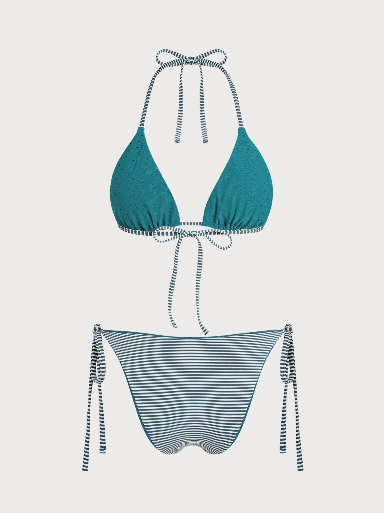 Women's Knitted Polyester Reversible Bikini Set Bikinis - SAMIOLSWIM
