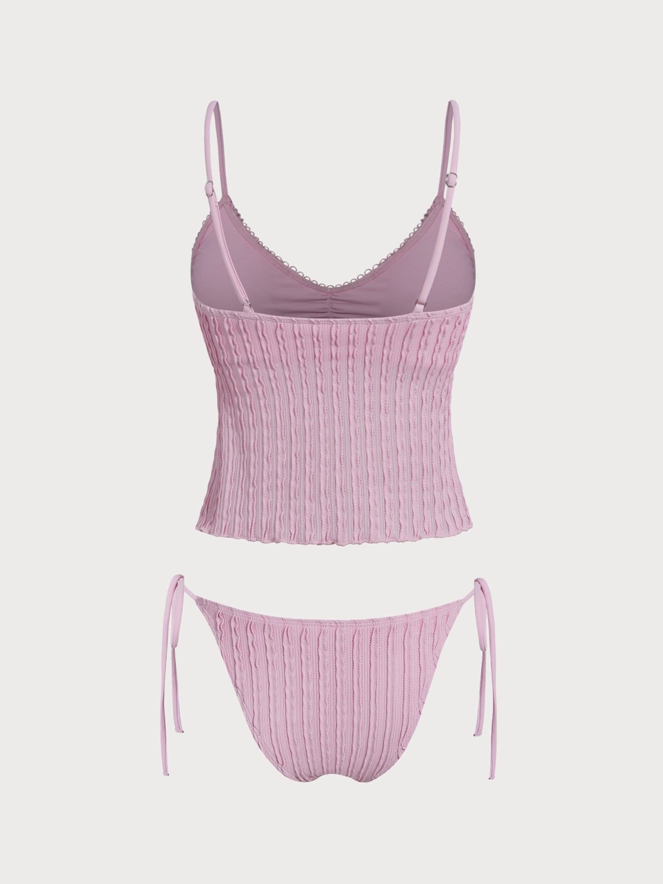 Women's knitted polyester ribbed tankini Tankinis - SAMIOLSWIM