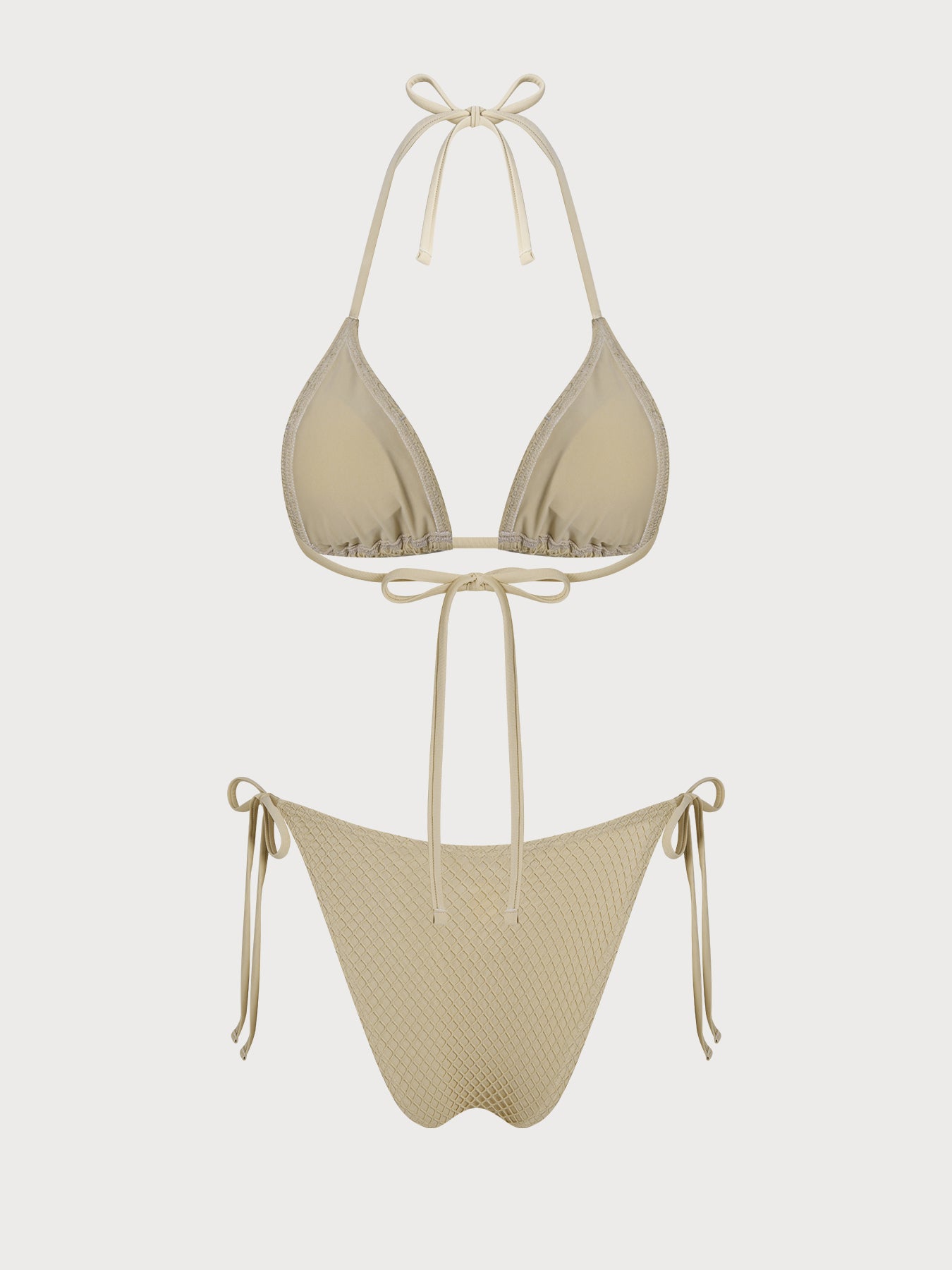 Women's Knitted Polyester Starfish-Embellished Bikini Set Bikinis - SAMIOLSWIM