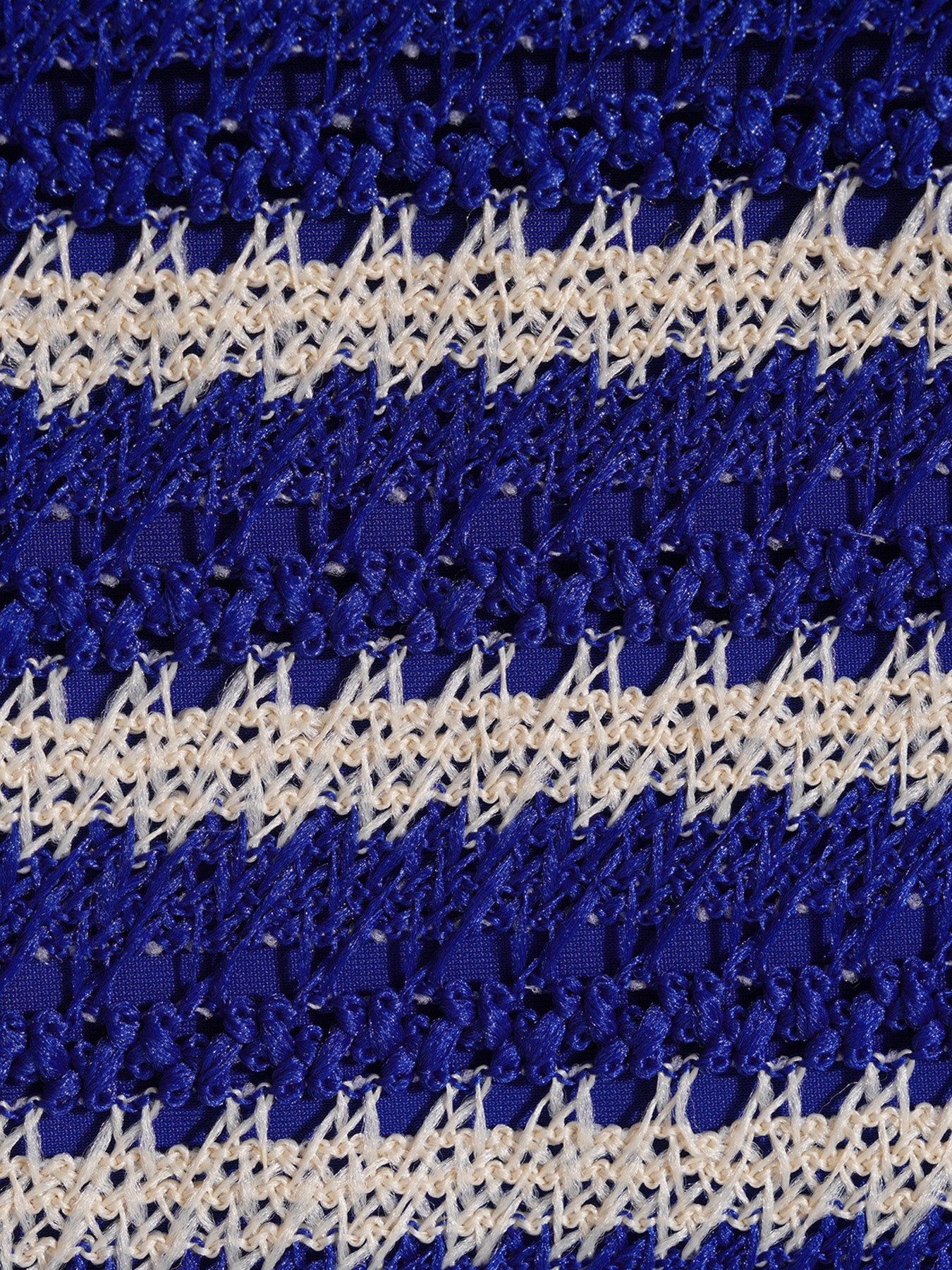 Women's Knitted Polyester Striped Bikini Set Bikinis - SAMIOLSWIM