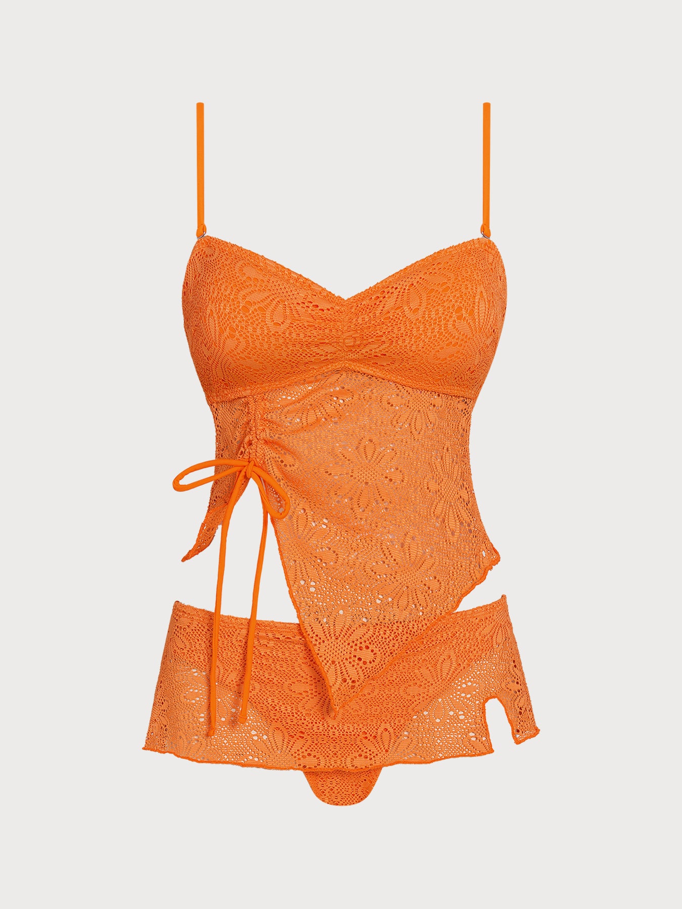 Women's Knitted Polyester Tankini Set Tankinis - SAMIOLSWIM