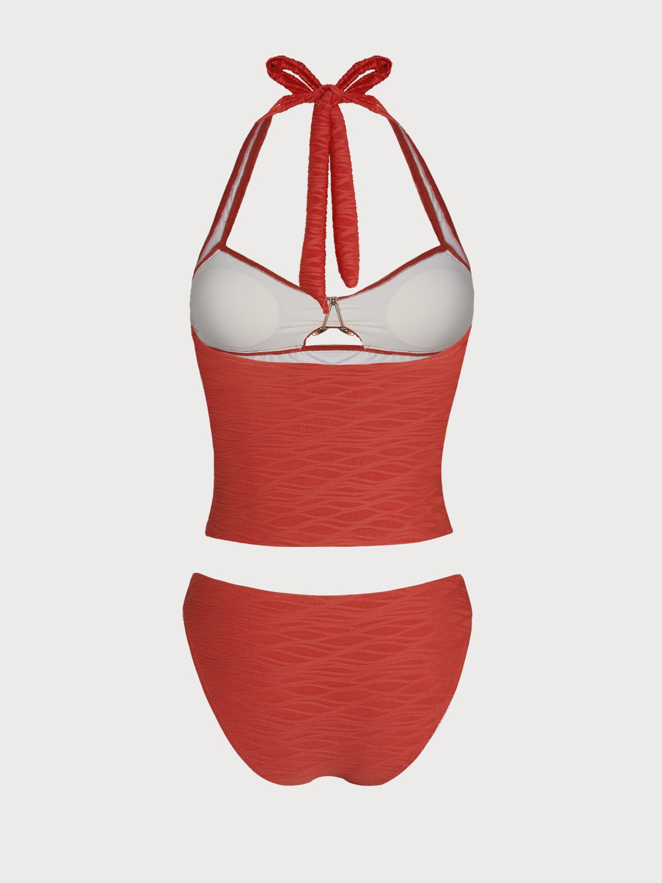 Women's Knitted Polyester Tankini Set Tankinis - SAMIOLSWIM