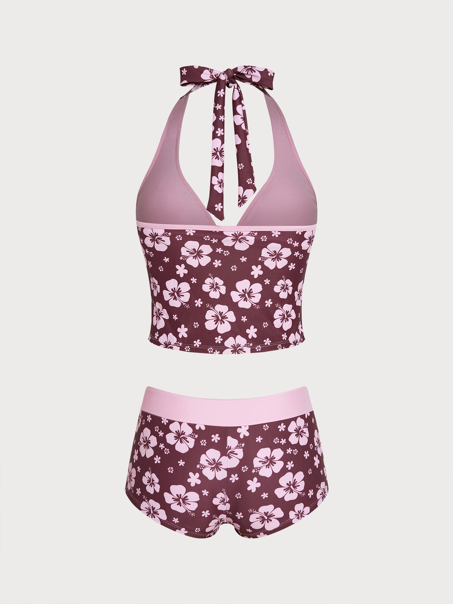 Women's Knitted Polyester Tankini Set - SAMIOLSWIM - 01